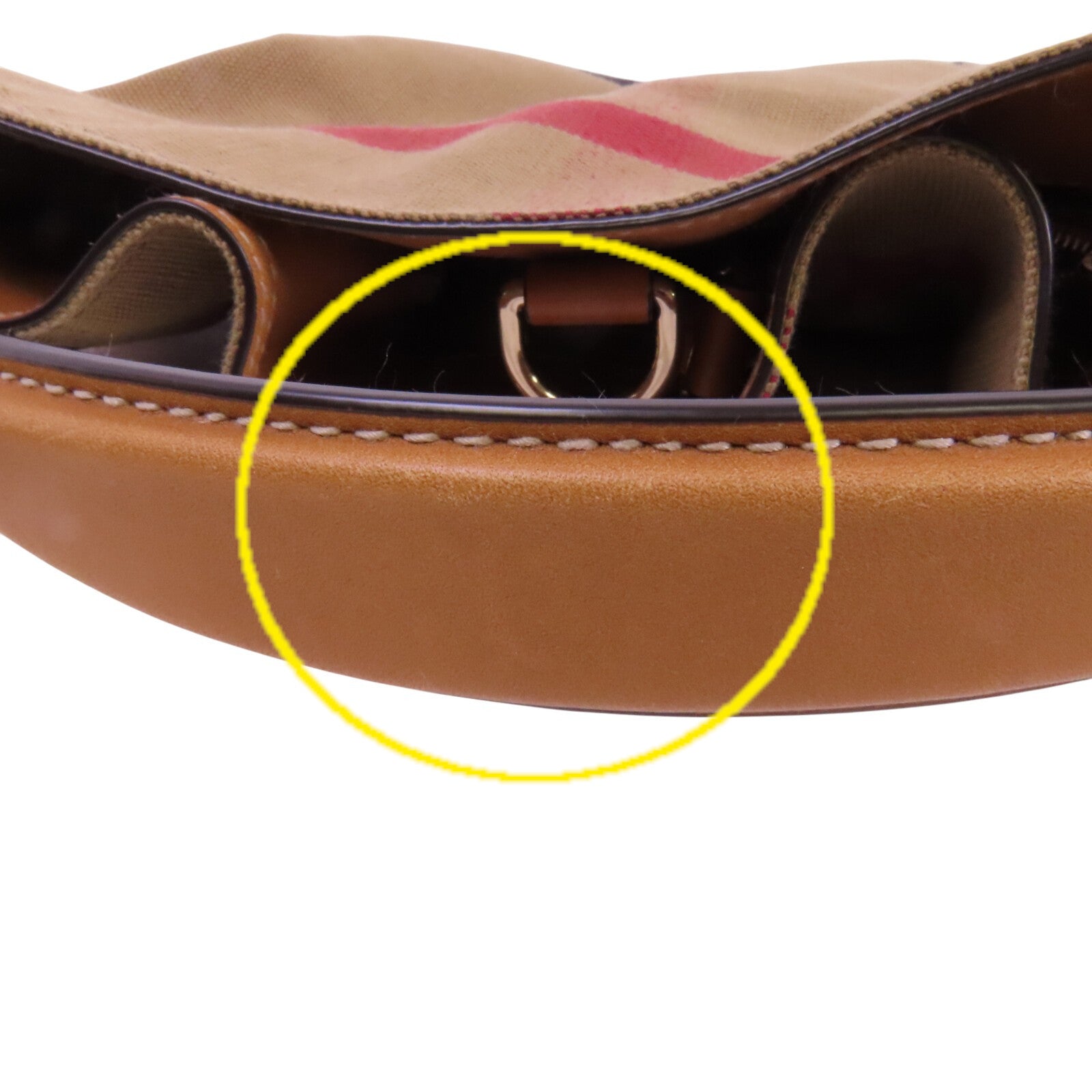 BURBERRY 帆布2Way Shouldre Bag金扣手挽肩背兩用袋