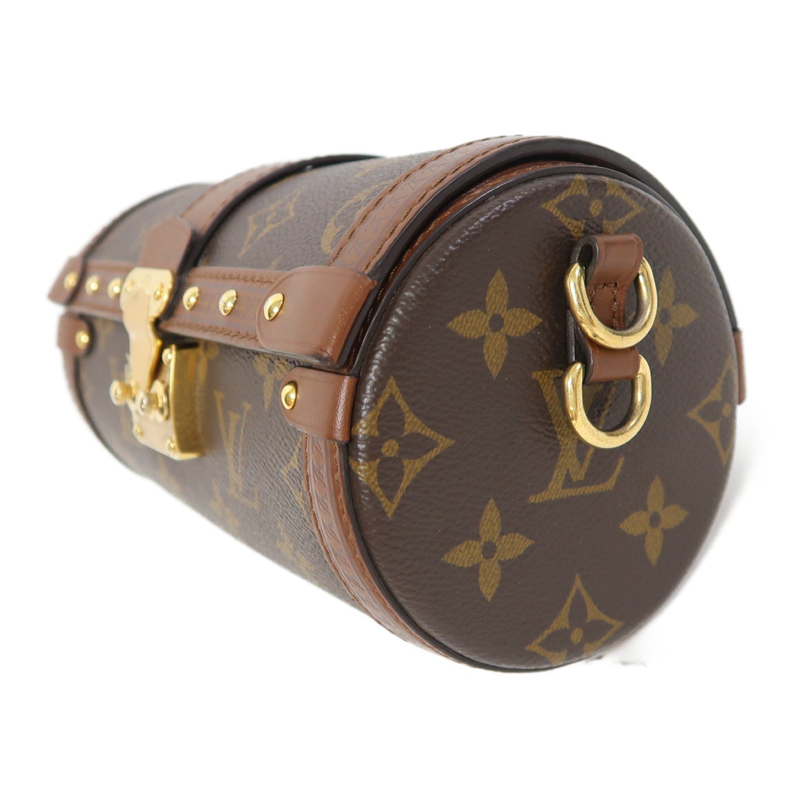 LOUIS VUITTON 【激減優惠】Monogram Papillon Trunk金扣手挽肩背兩用袋啡色