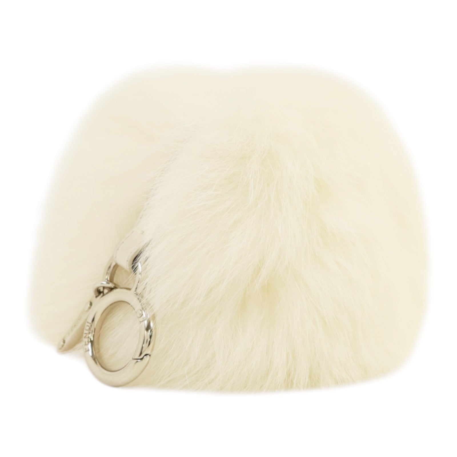 FENDI Fox Fur Pom Charm銀扣掛飾