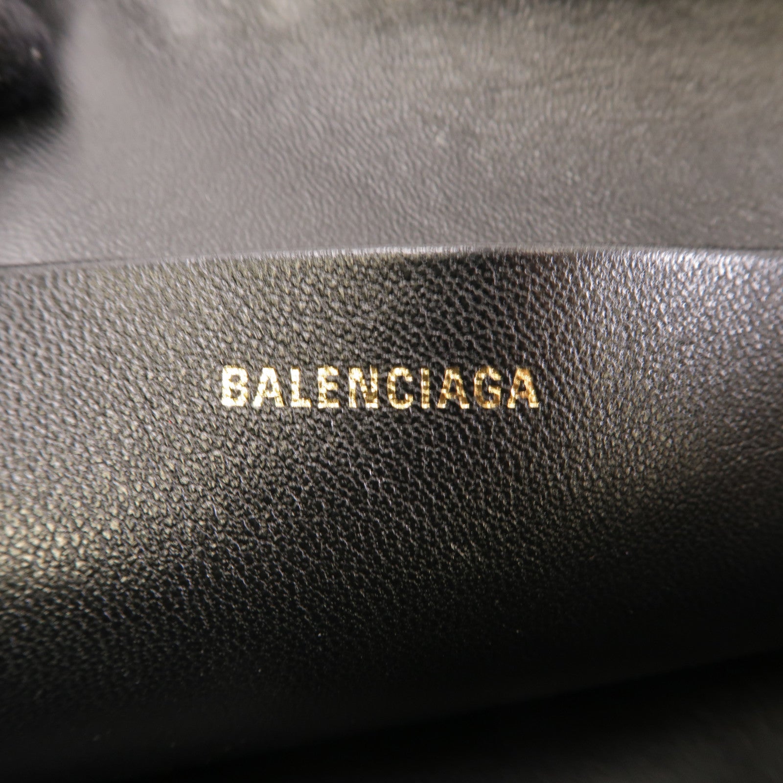 BALENCIAGA 牛皮皮革Clutch Bag金扣手拿包黑色