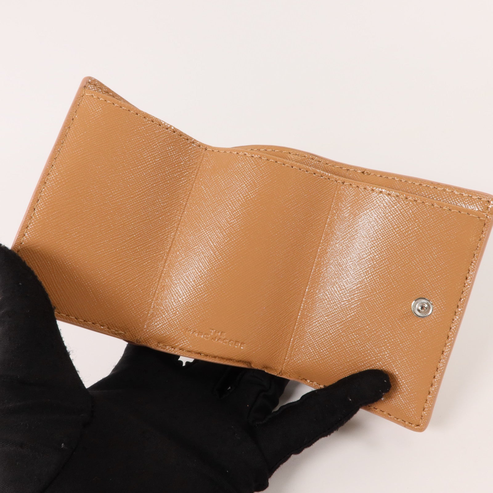 MARC JACOBS 牛皮皮革Snapshot Mini Trifold Wallet錢包