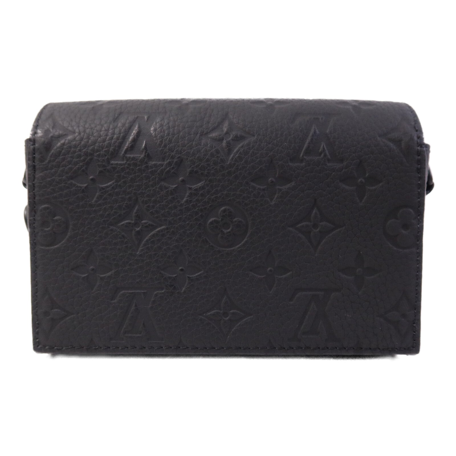 LOUIS VUITTON Monogram Taurillon Steamer Wearable Wallet扣肩背袋