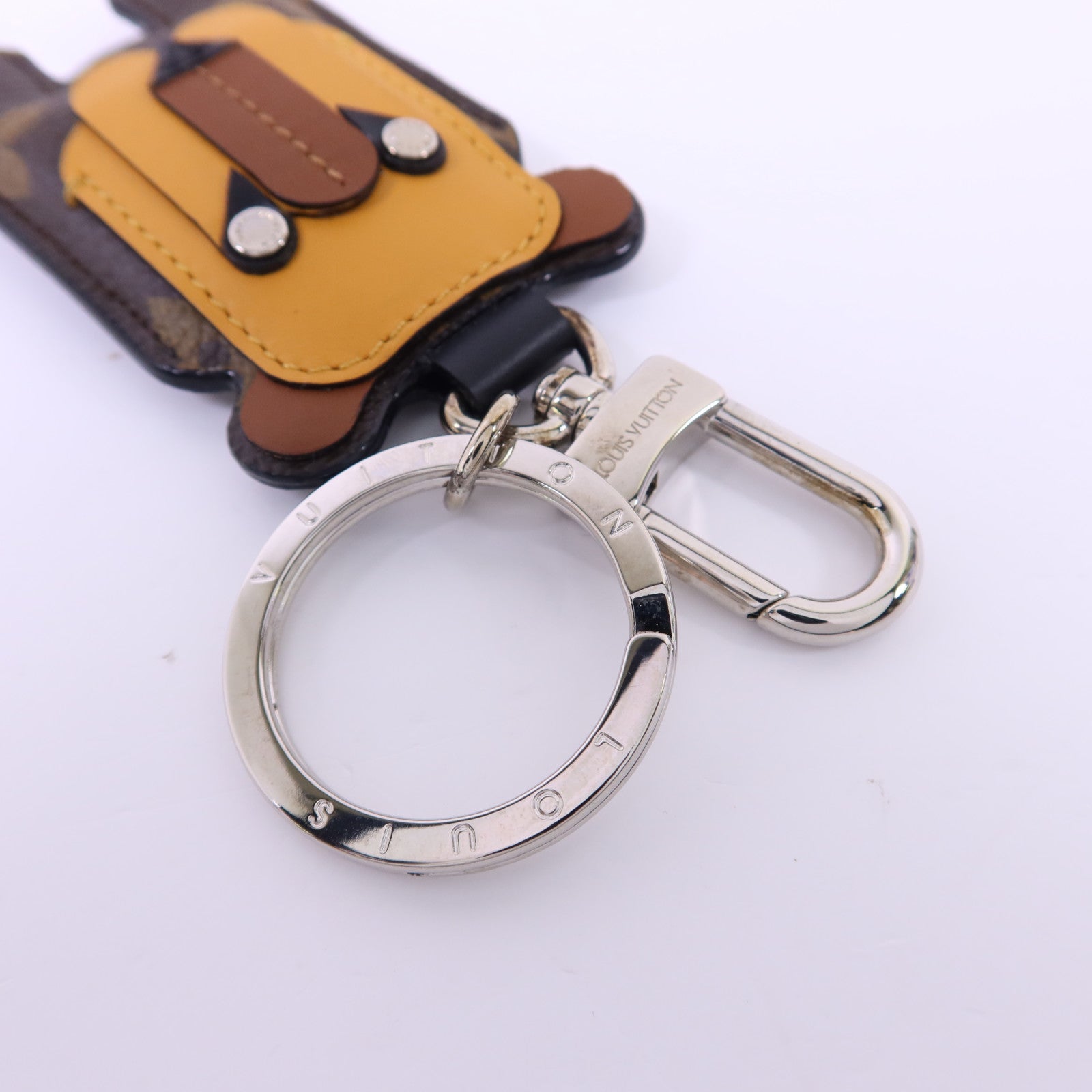 LOUIS VUITTON Monogram Porte Cle Animal Tiger掛飾