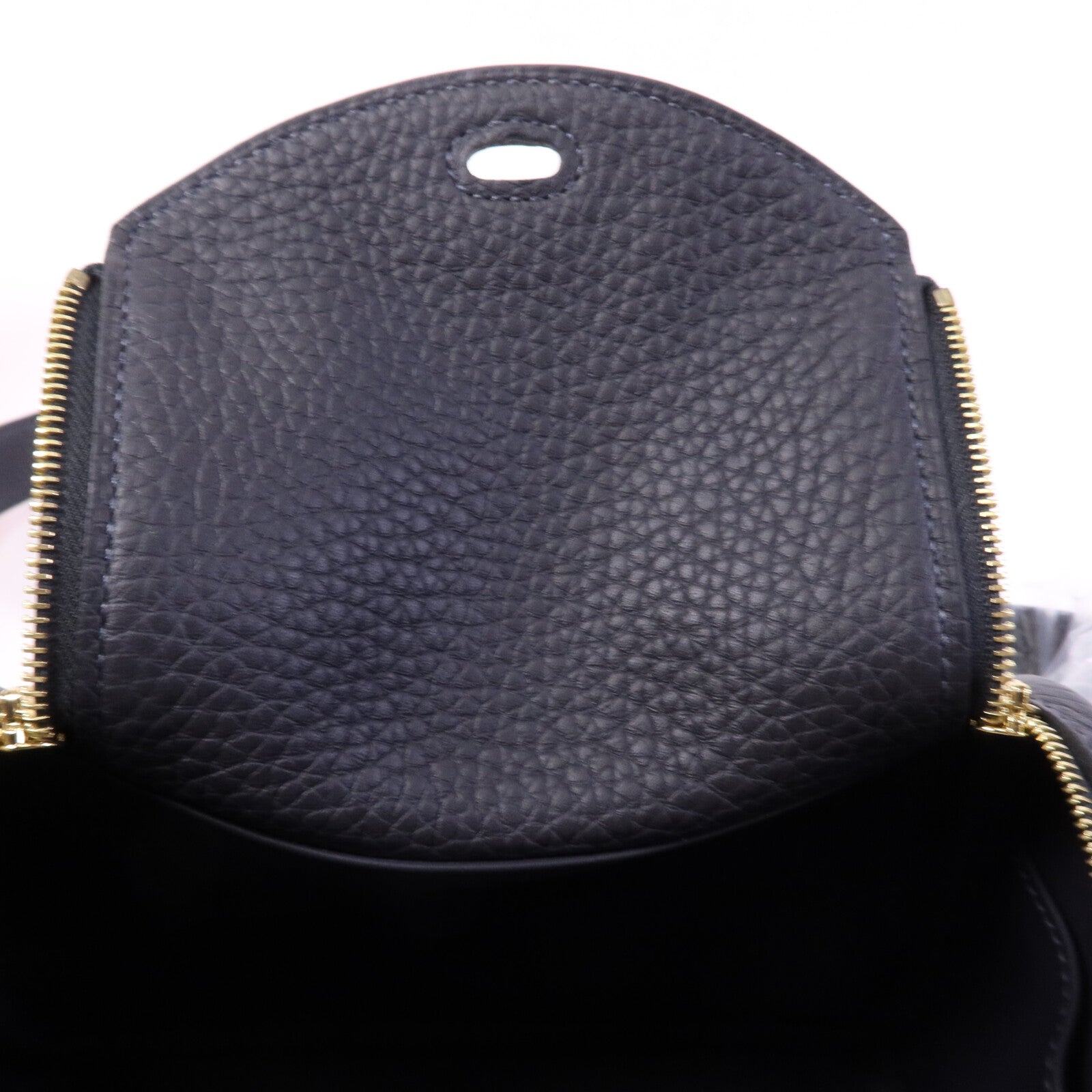 HERMES Clemence皮革Mini Lindy金扣肩背袋Caban