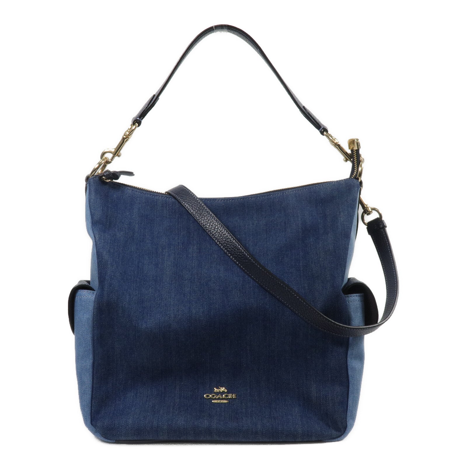 COACH 牛仔布Shoulder Bag手挽肩背兩用袋