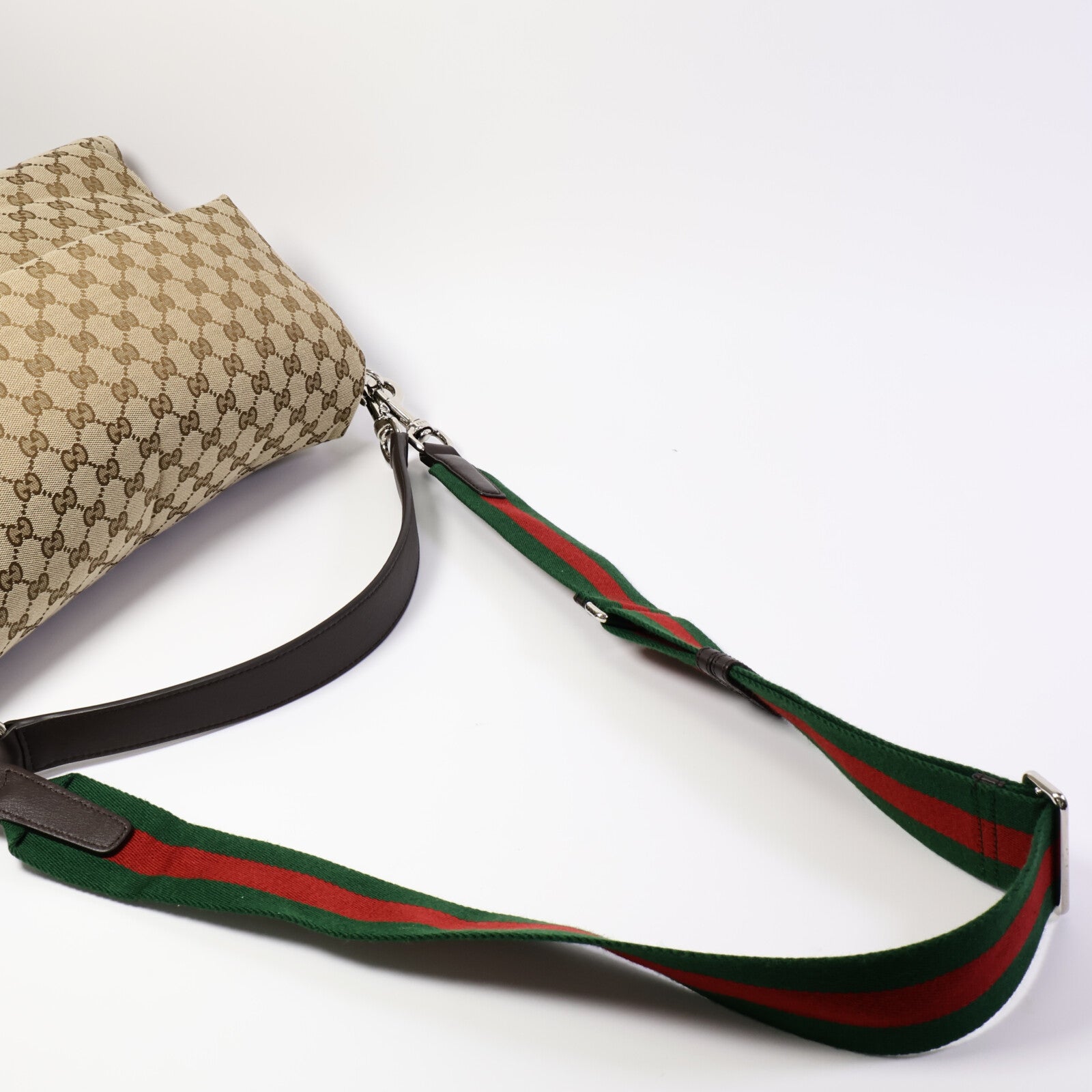 GUCCI 帆布GG Monogram Large Crossbody Bag肩背袋