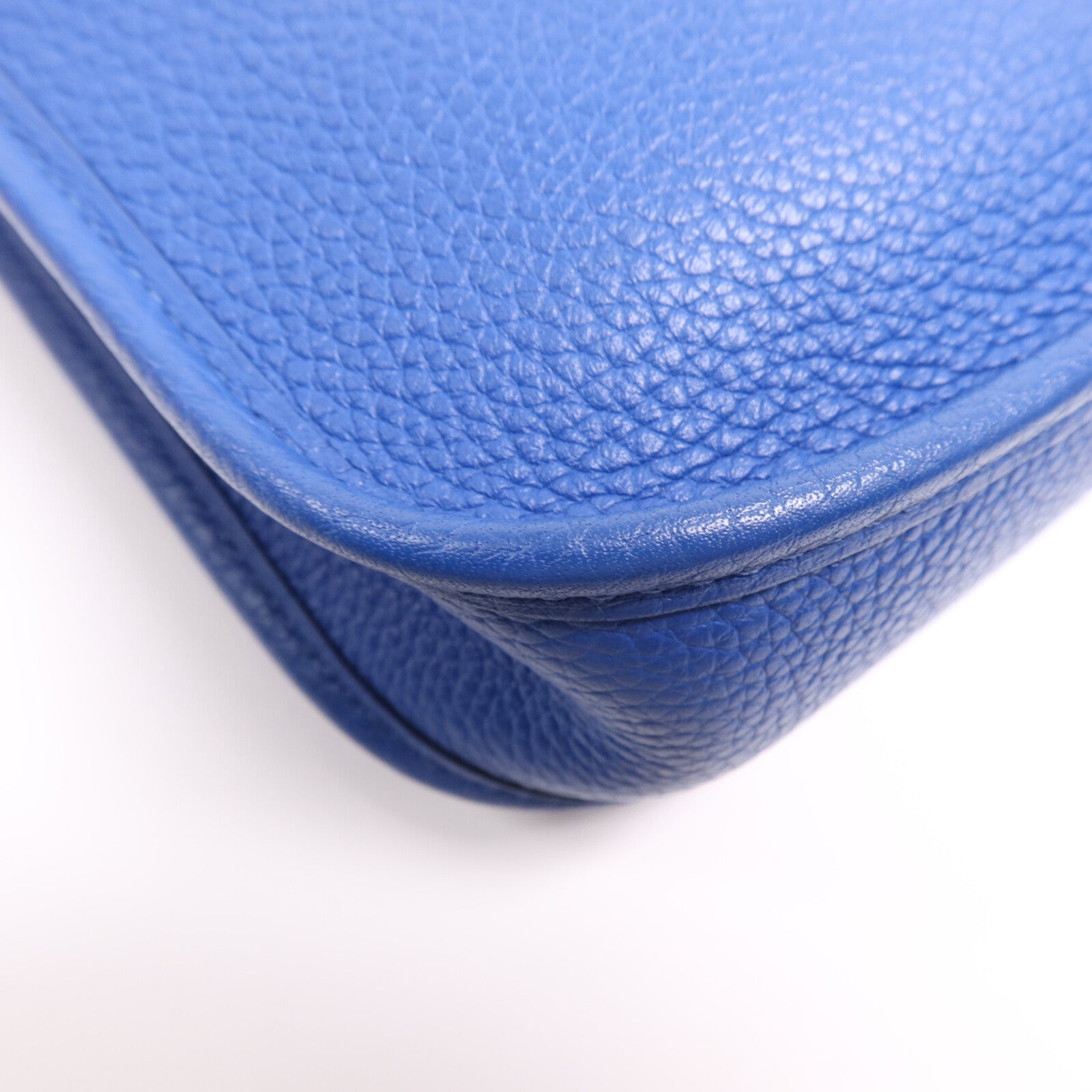 HERMES Clemence皮革Evelyne TPM金扣肩背袋Deep Blue
