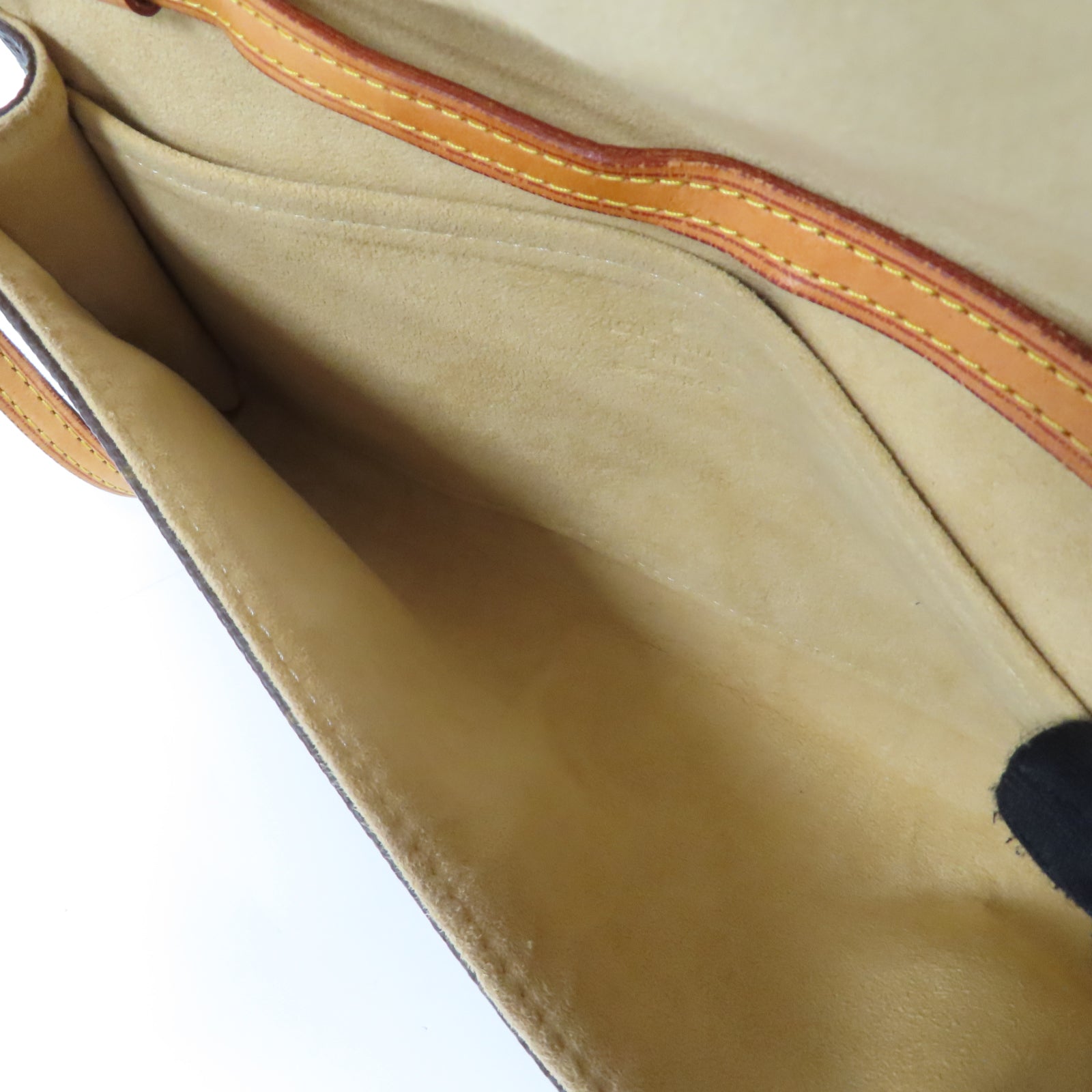 LOUIS VUITTON 【激減優惠】Monogram Pochette Twin GM金扣肩背袋啡色