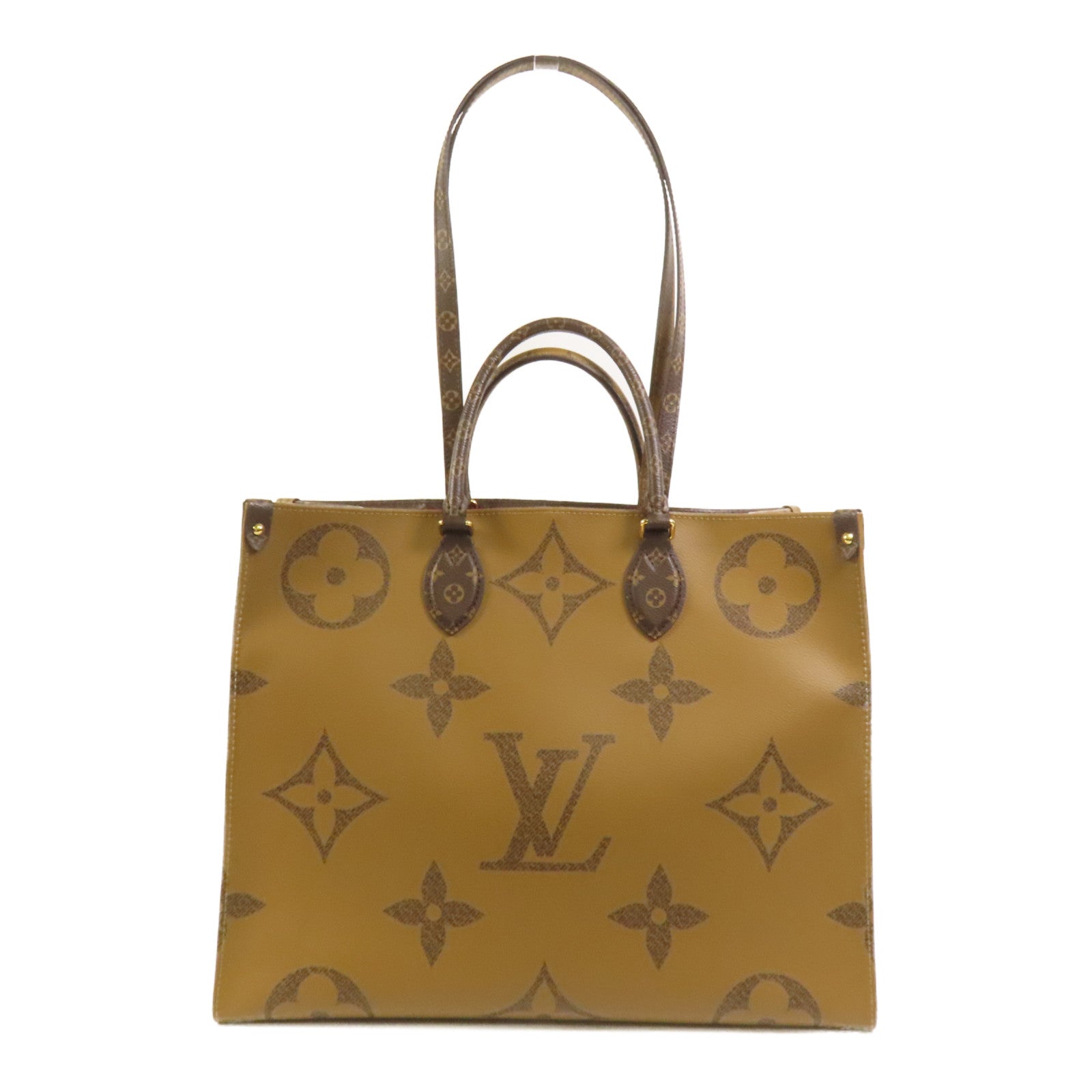 LOUIS VUITTON 【激減優惠】Monogram Giant OnTheGo GM金扣手挽肩背兩用袋