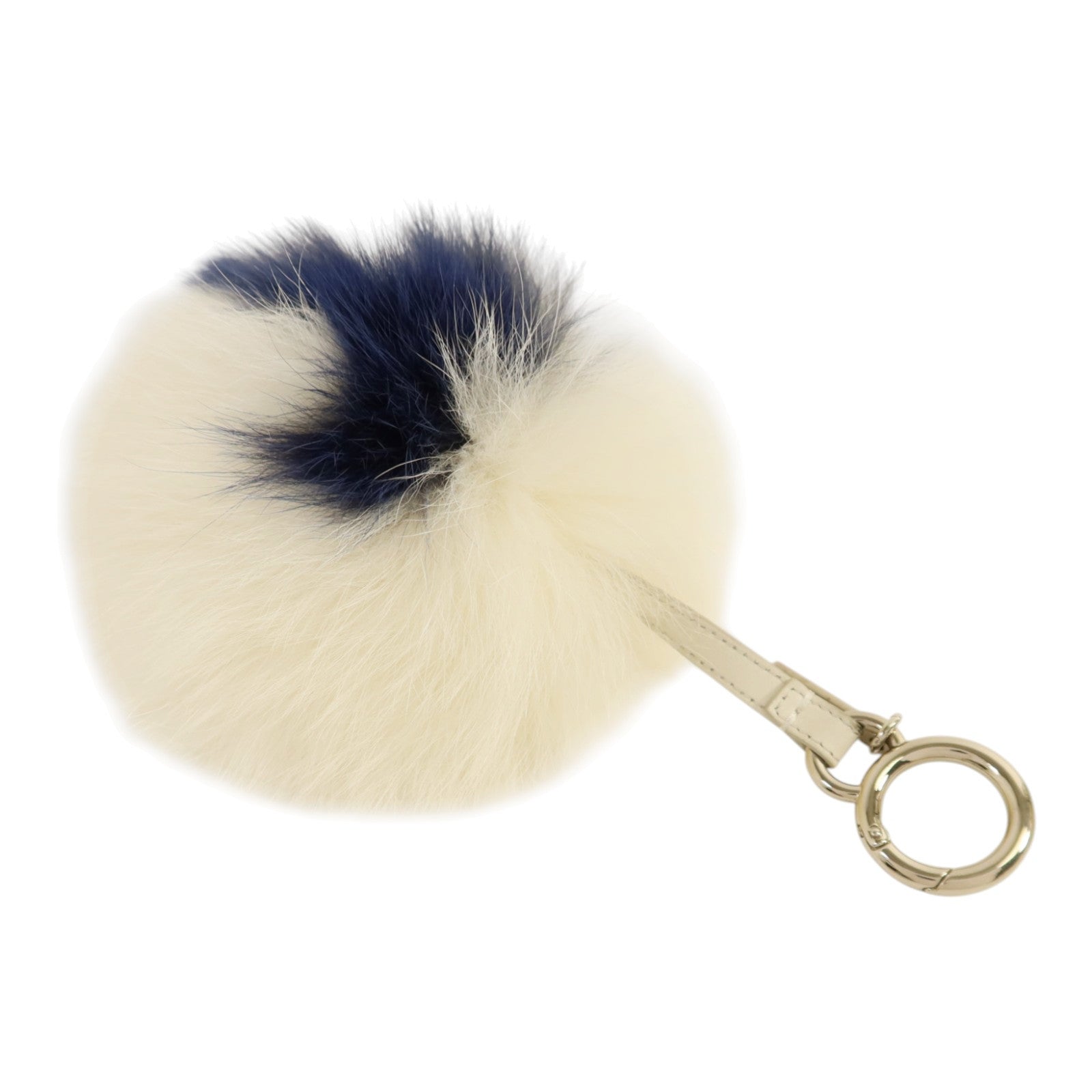 FENDI Fox Fur Pom Charm銀扣掛飾