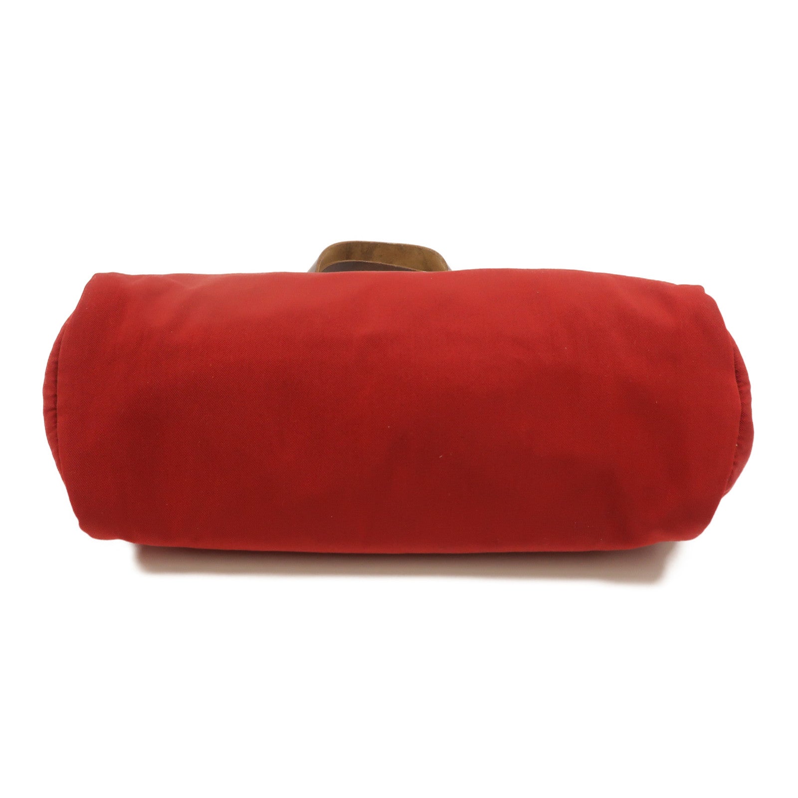 HERMES 帆布Herbag Cabas PM肩背袋Rouge Casaque
