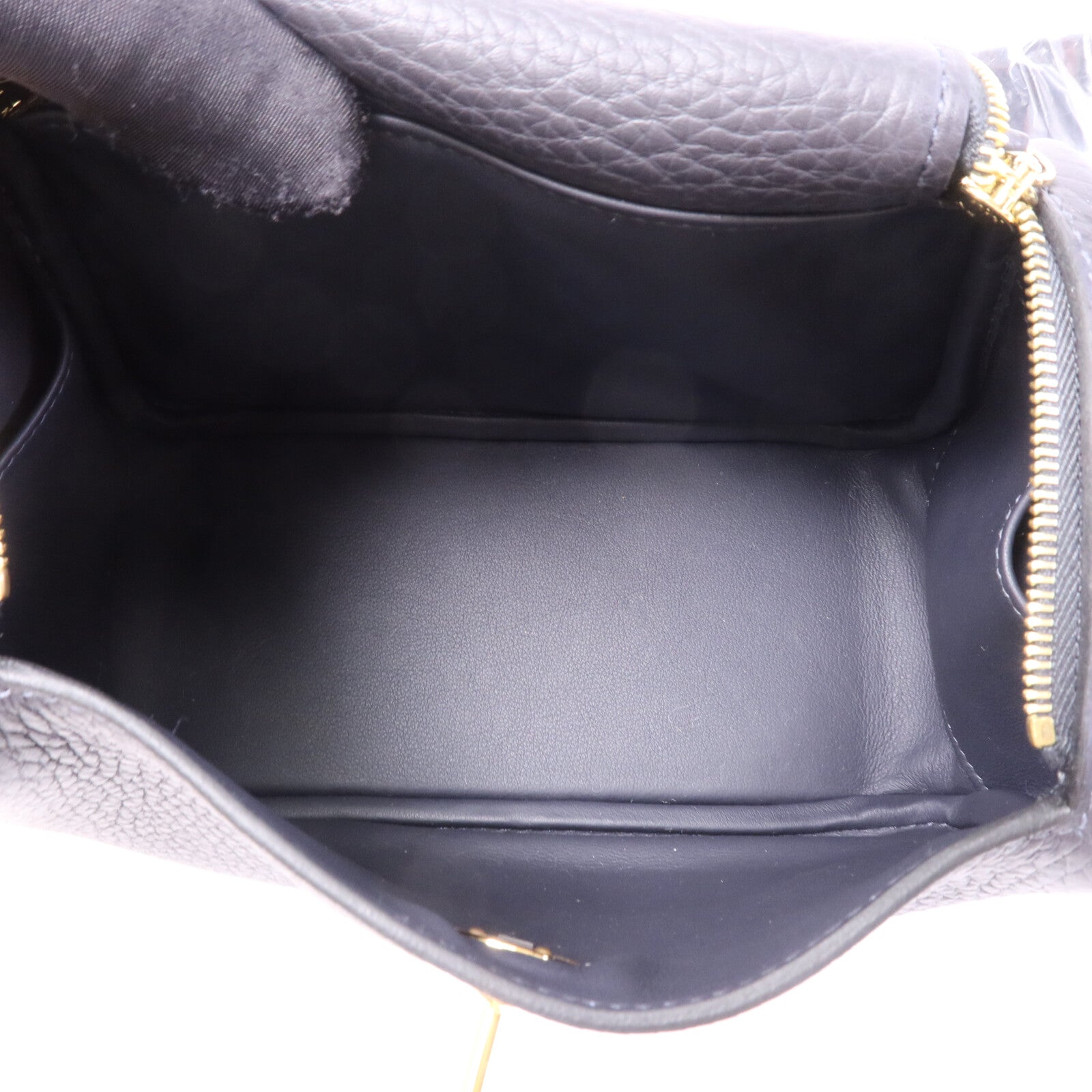 HERMES Clemence皮革Mini Lindy金扣肩背袋Caban