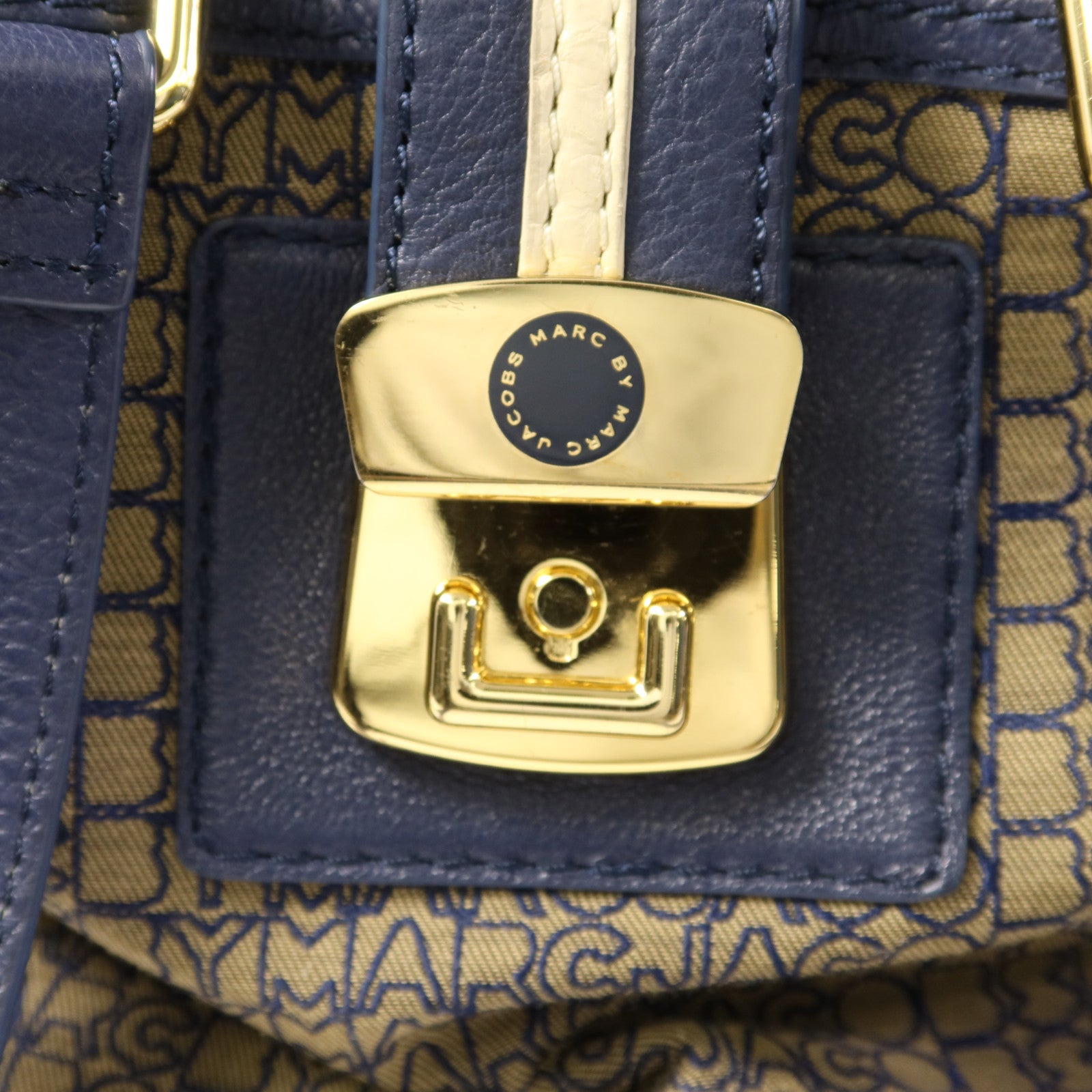 MARC BY MARC JACOBS 帆布Shoulder Bag金扣肩背袋