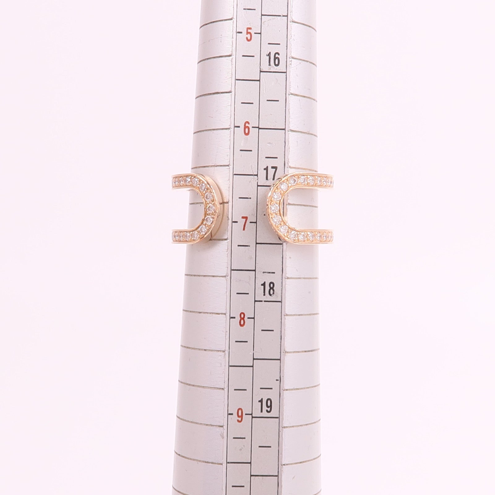 HERMES 18K玫瑰金Ever Chaine d'ancre Ring鑽石戒指