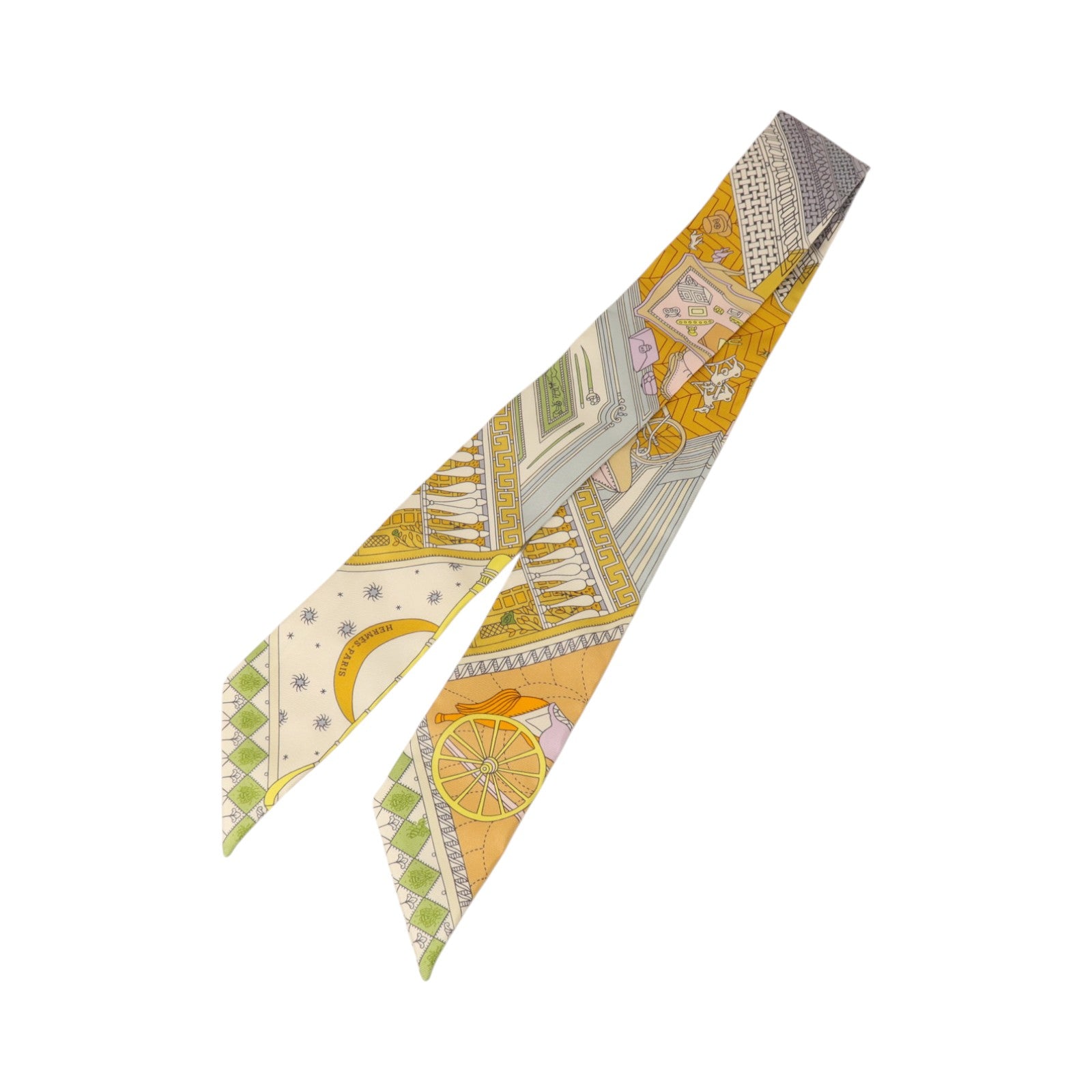 HERMES 絲質Twilly絲巾