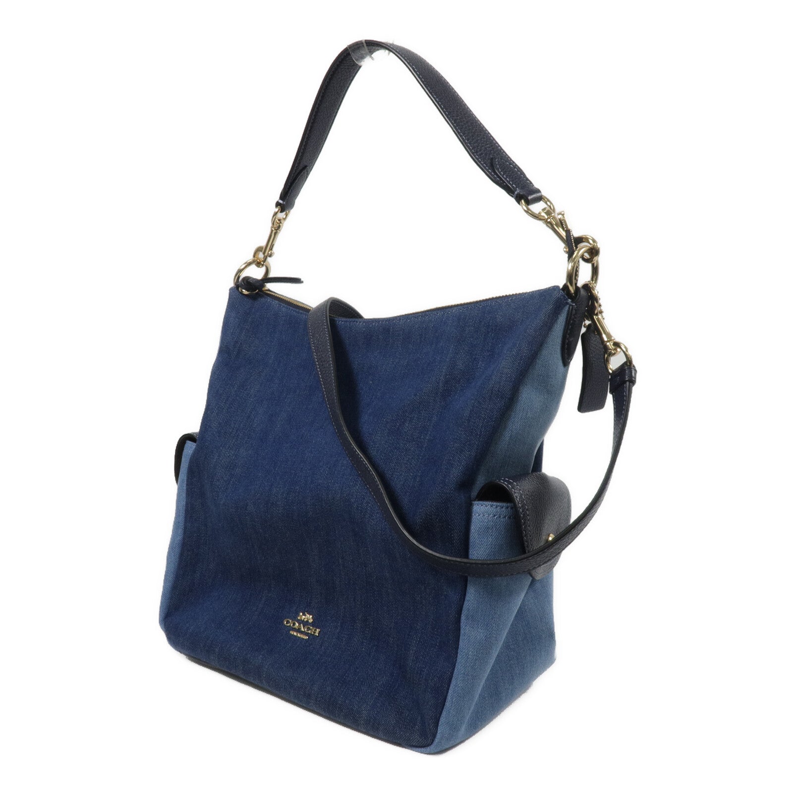 COACH 牛仔布Shoulder Bag手挽肩背兩用袋