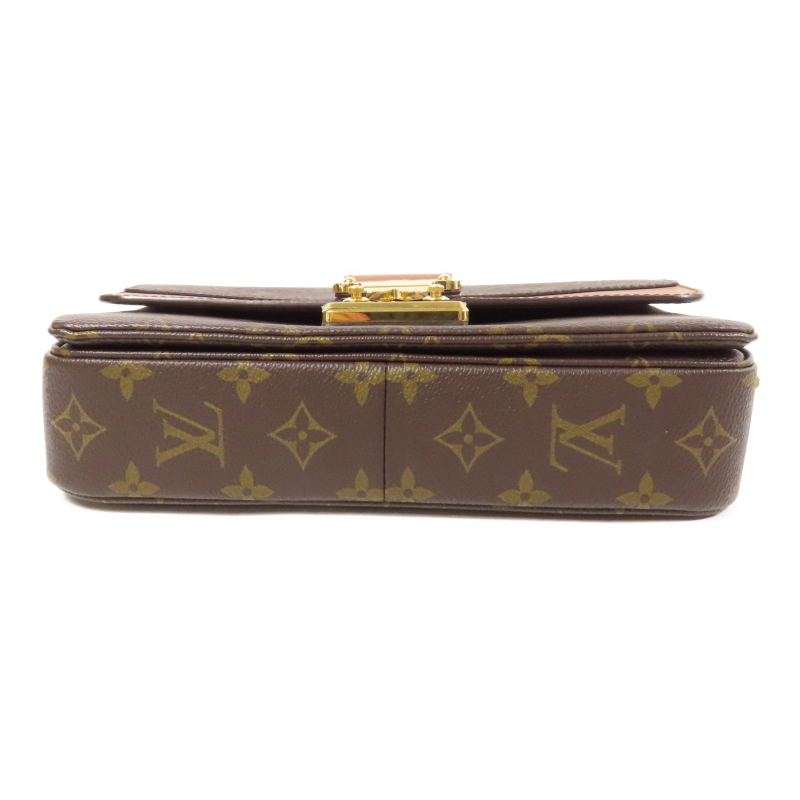 LOUIS VUITTON LV GHW Marceau Chain Shoulder Bag M46127 Monogram Brown