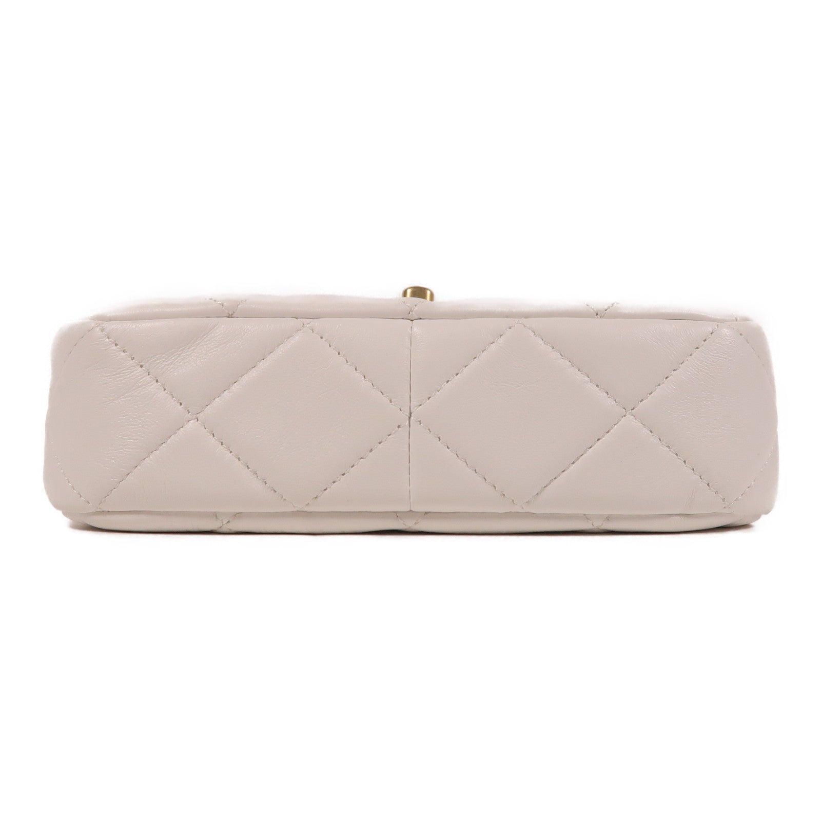 CHANEL 牛皮皮革Chain Shoulder鏈帶肩背袋白色