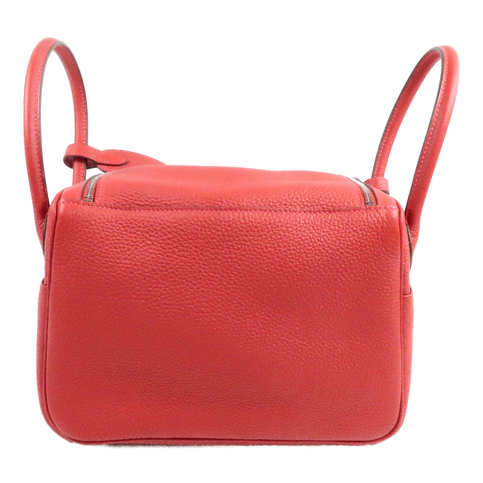 HERMES Clemence皮革Lindy 26手挽肩背兩用袋Rouge Casaque