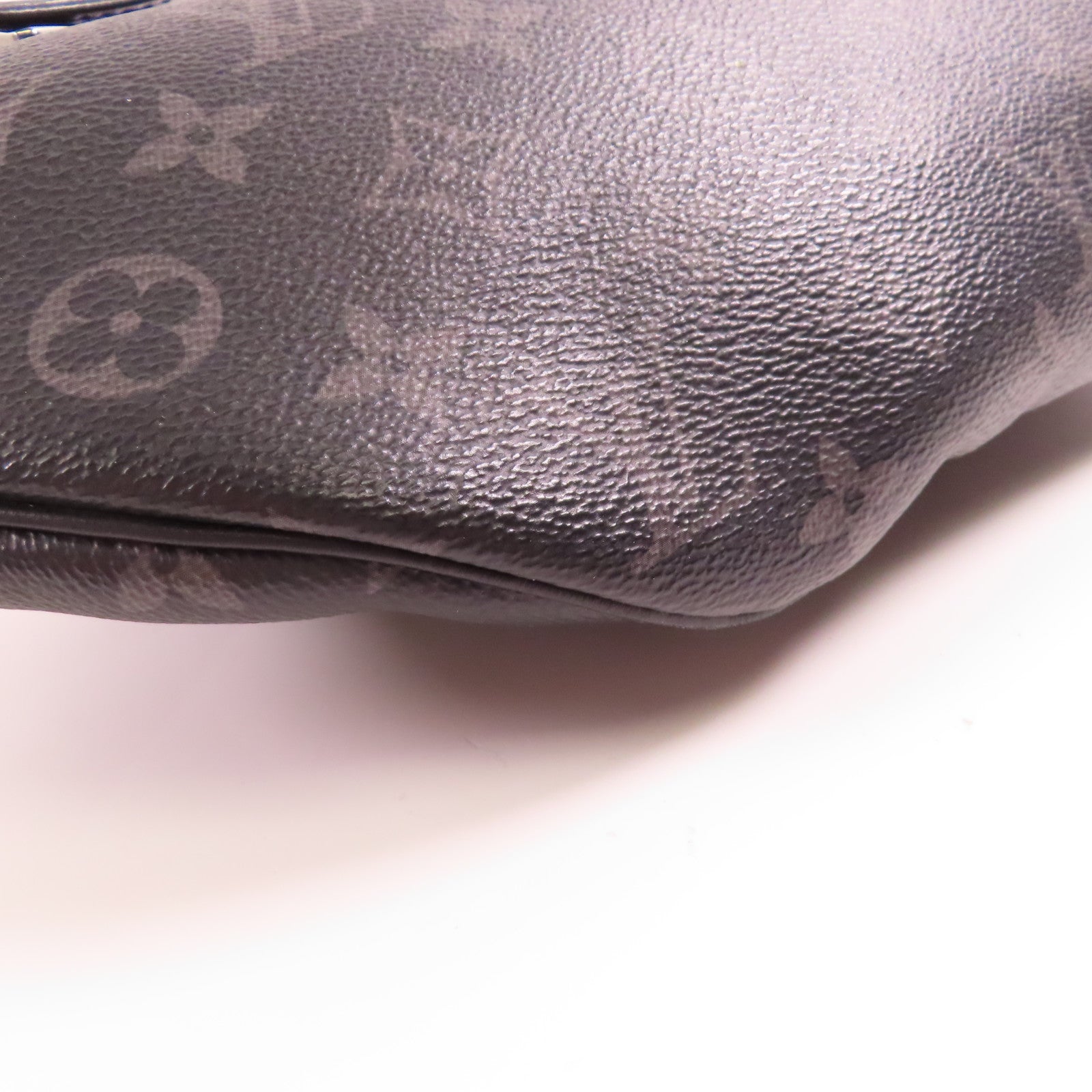 LOUIS VUITTON Monogram Eclipse Discovery Bumbag PM銀扣腰包