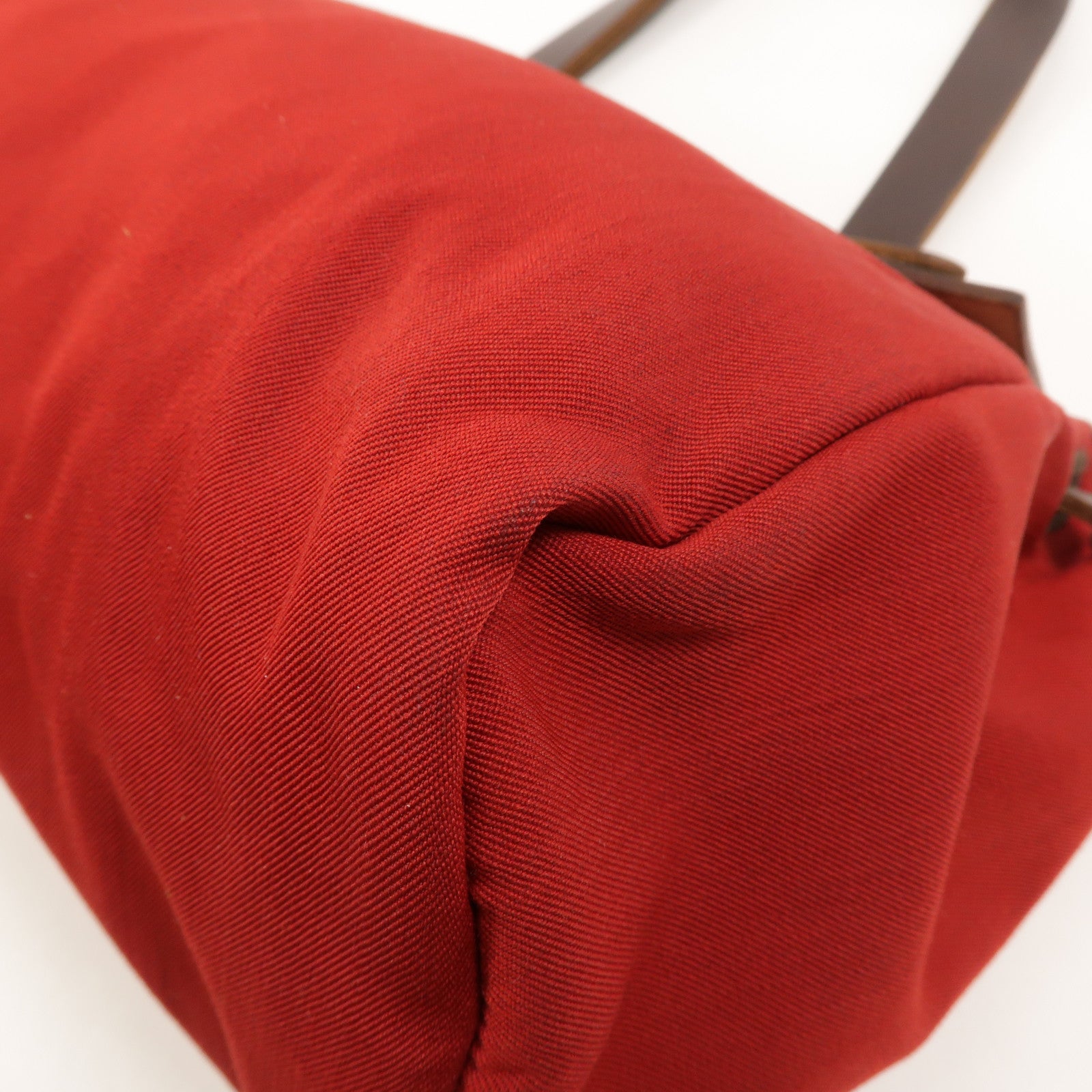 HERMES 帆布Herbag Cabas PM肩背袋Rouge Casaque
