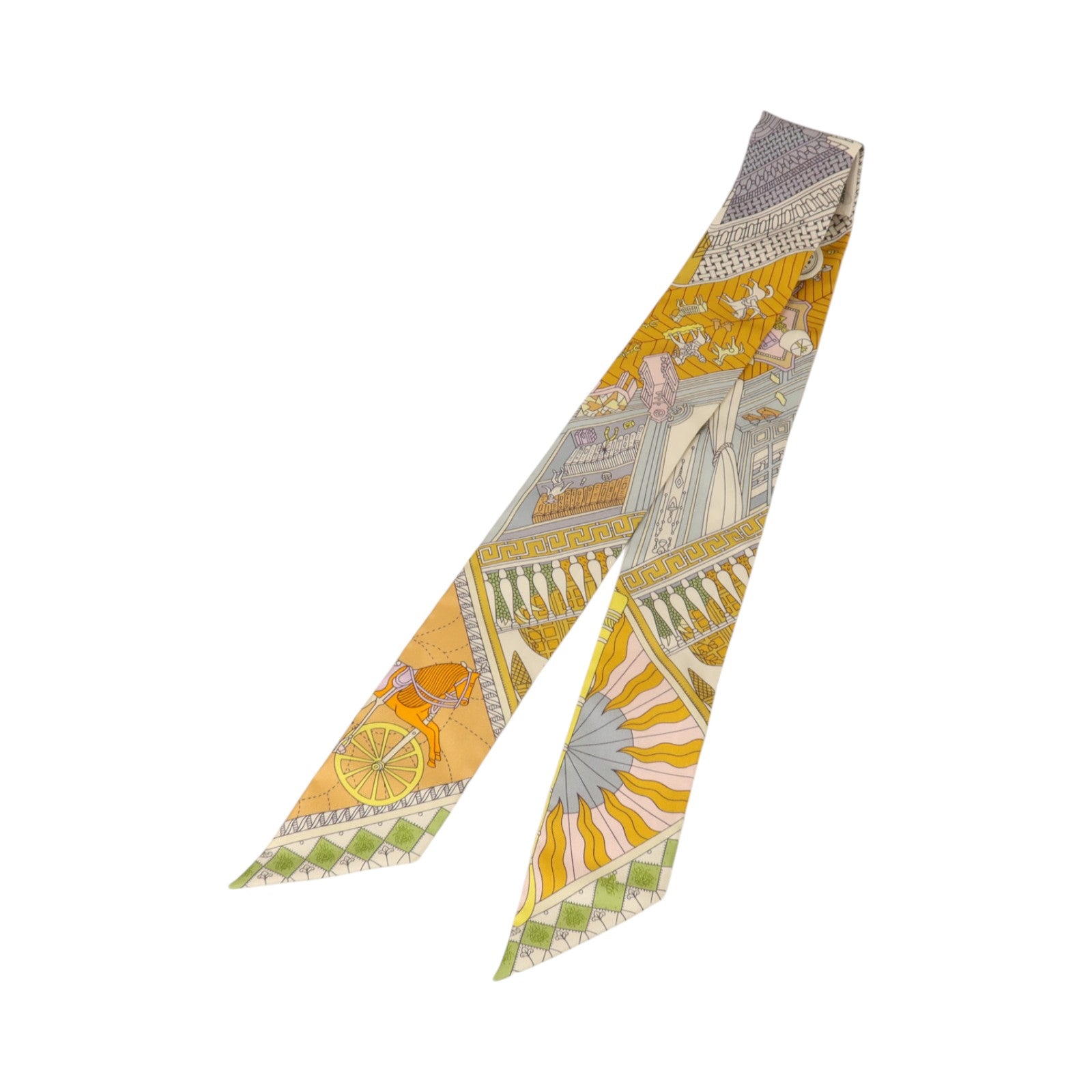 HERMES 絲質Twilly絲巾