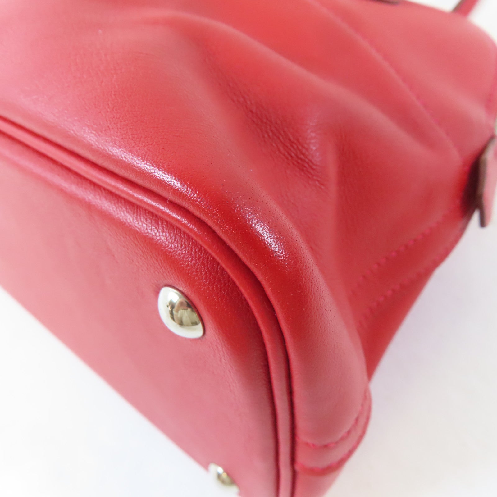 HERMES 【激減優惠】Swift皮革Bolide 27銀扣手挽肩背兩用袋Rouge Garance/紅色