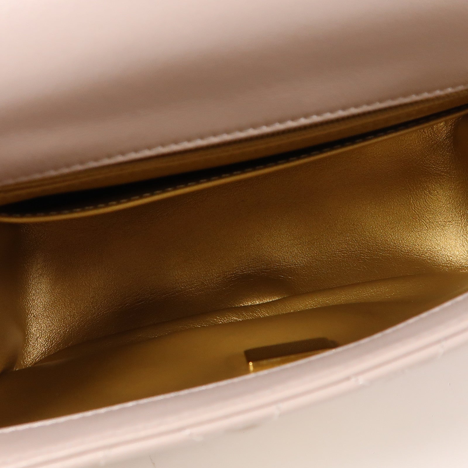 CHANEL 羊皮皮革Mini Classic 17 Gold Ball金扣鏈帶肩背袋