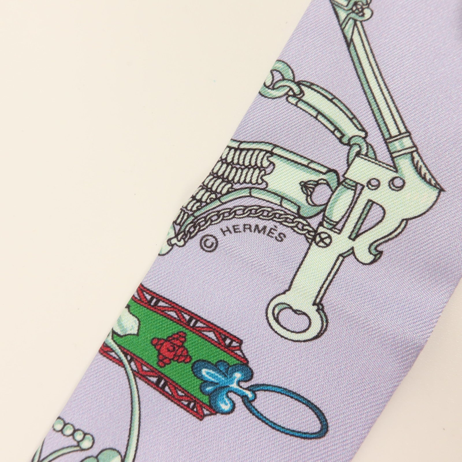 HERMES 絲質Twilly絲巾