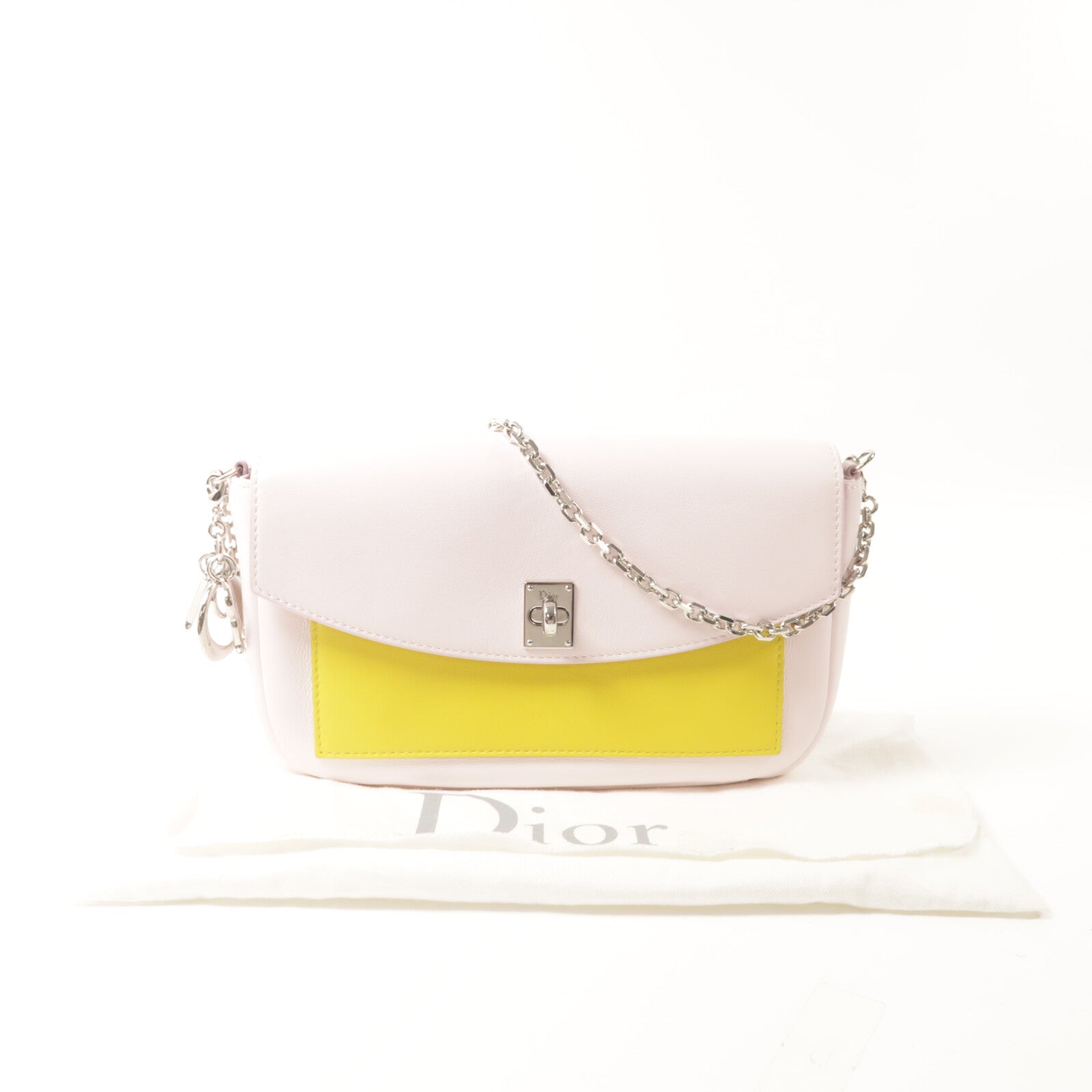 Dior 牛皮皮革Shoulder Bag鏈帶肩背袋