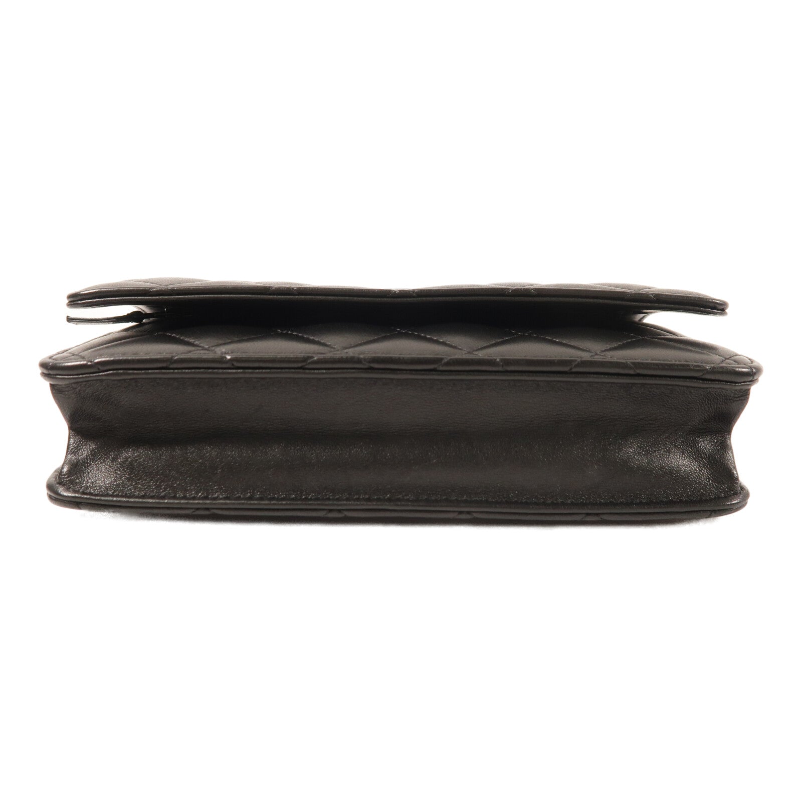 CHANEL 羊皮皮革WOC Wallet On Chain銀扣鏈帶肩背袋