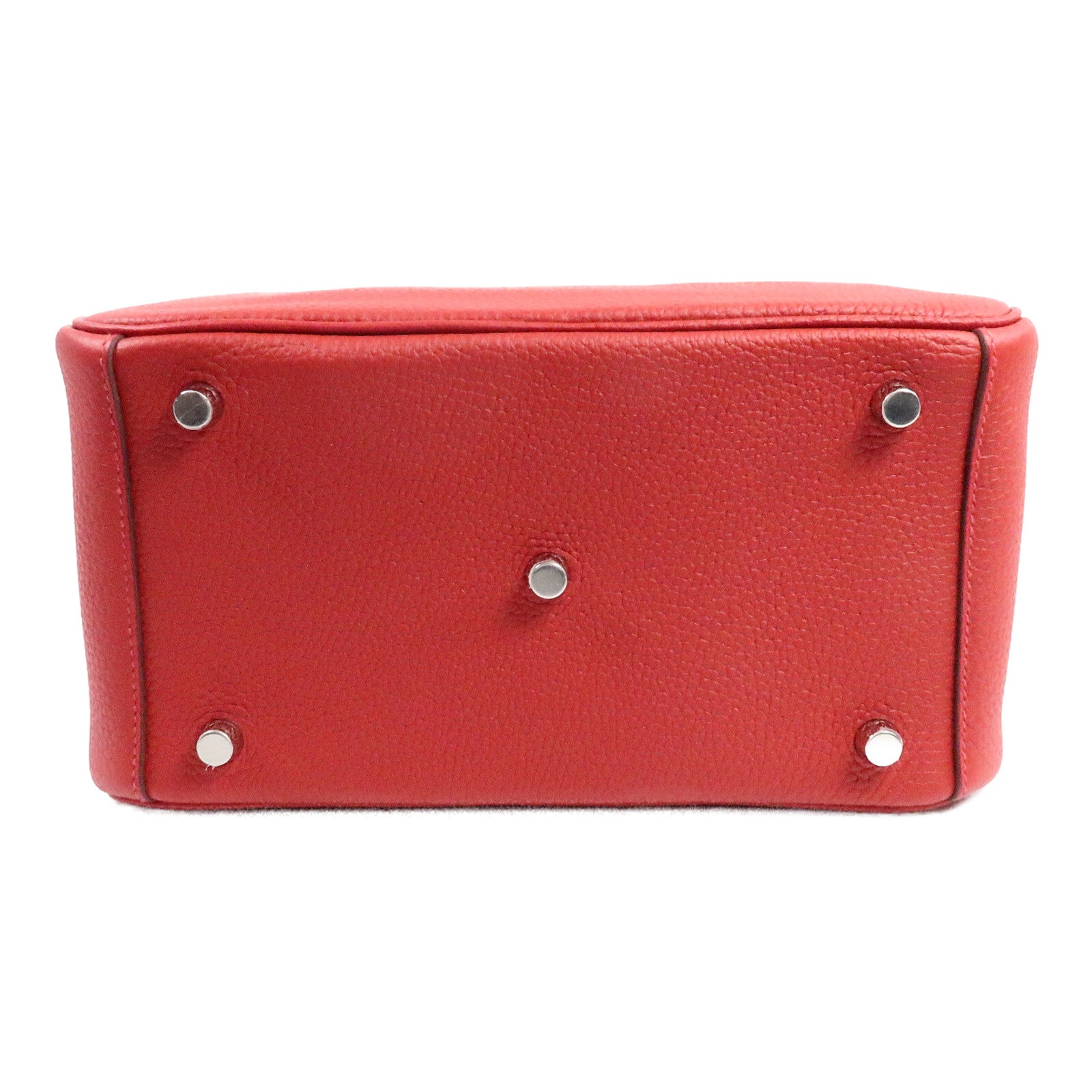HERMES Clemence皮革Lindy 26手挽肩背兩用袋Rouge Casaque