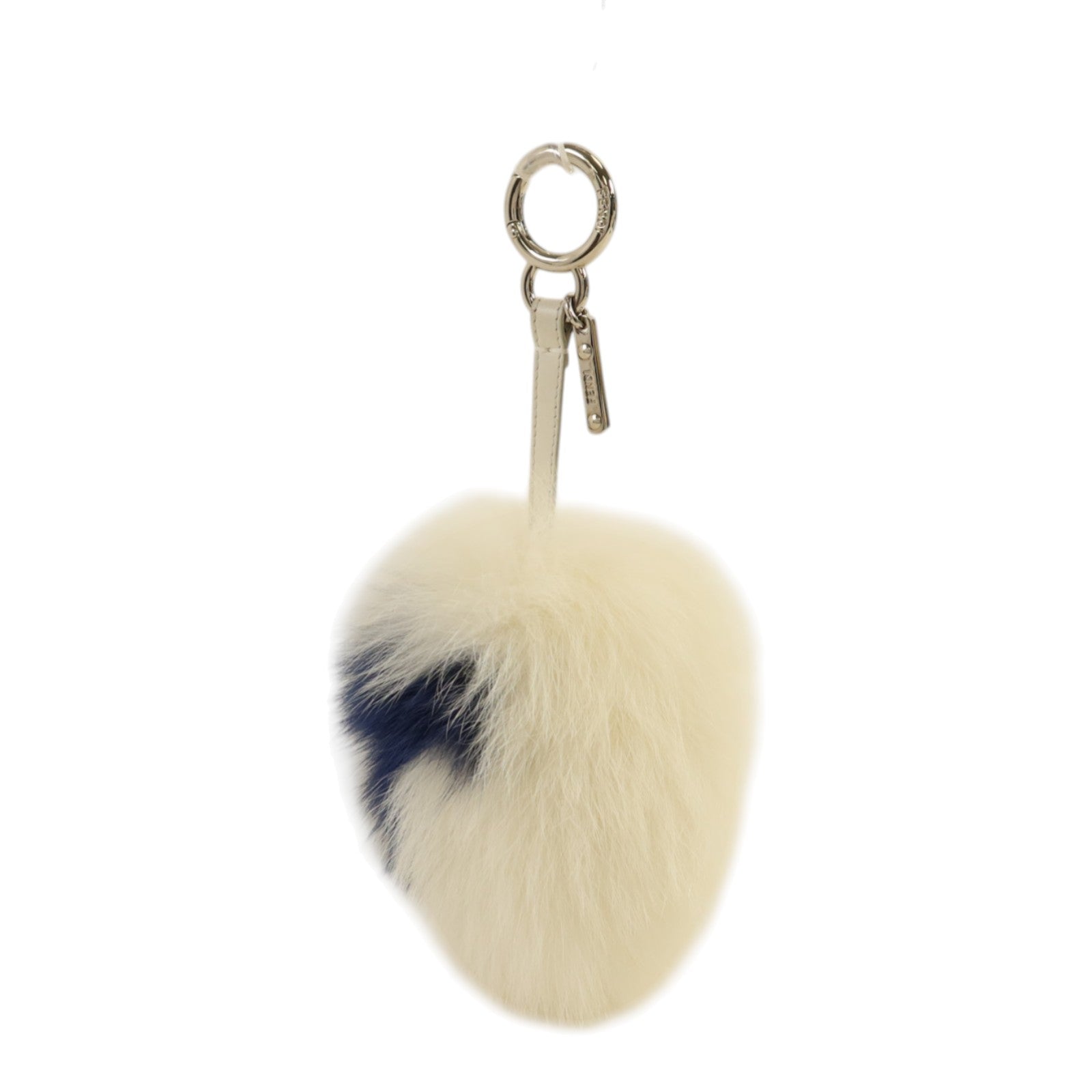 FENDI Fox Fur Pom Charm銀扣掛飾