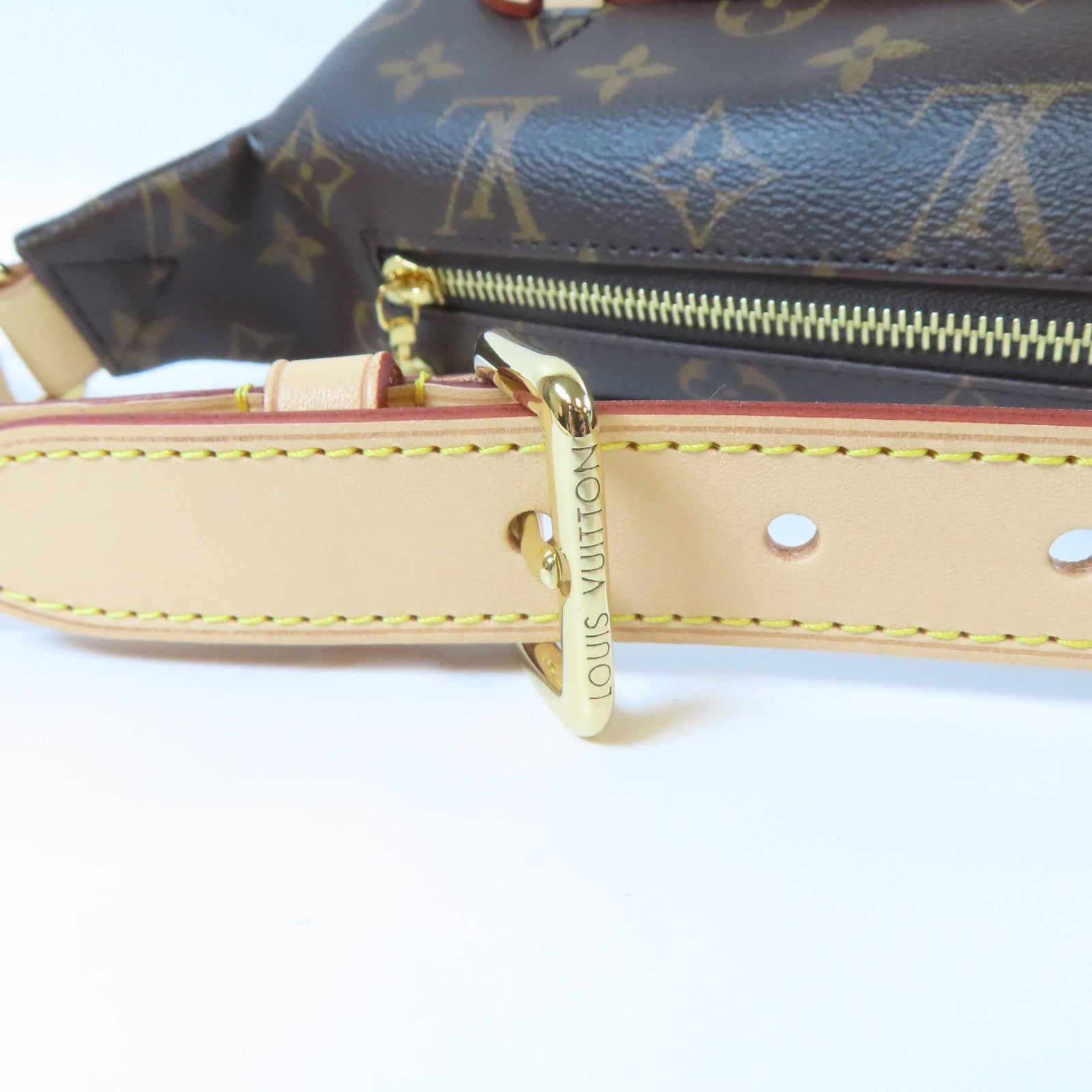 LOUIS VUITTON Monogram Bumbag金扣腰包啡色