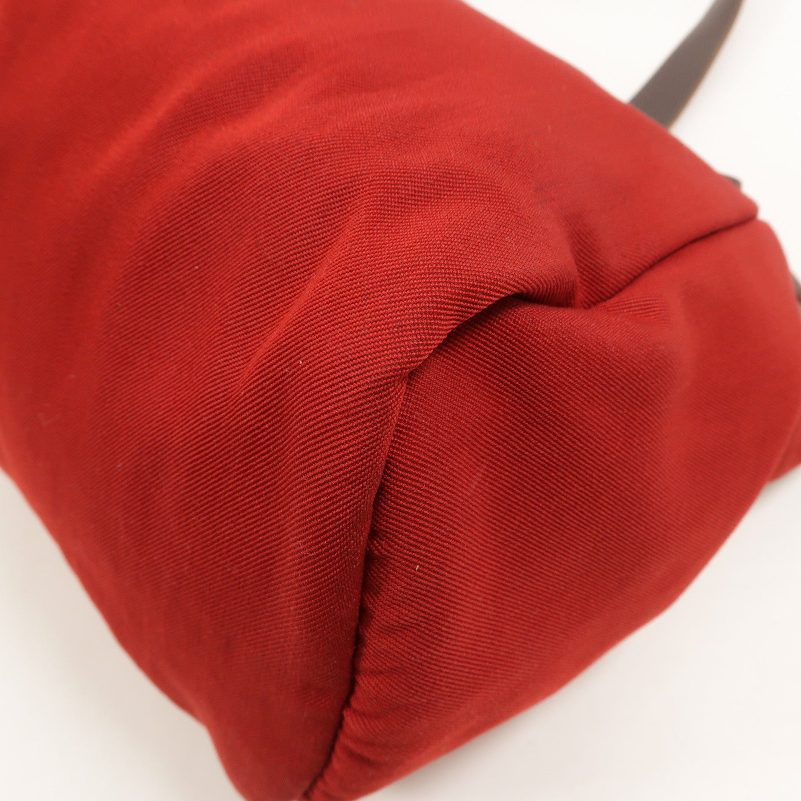 HERMES 帆布Herbag Cabas PM肩背袋Rouge Casaque