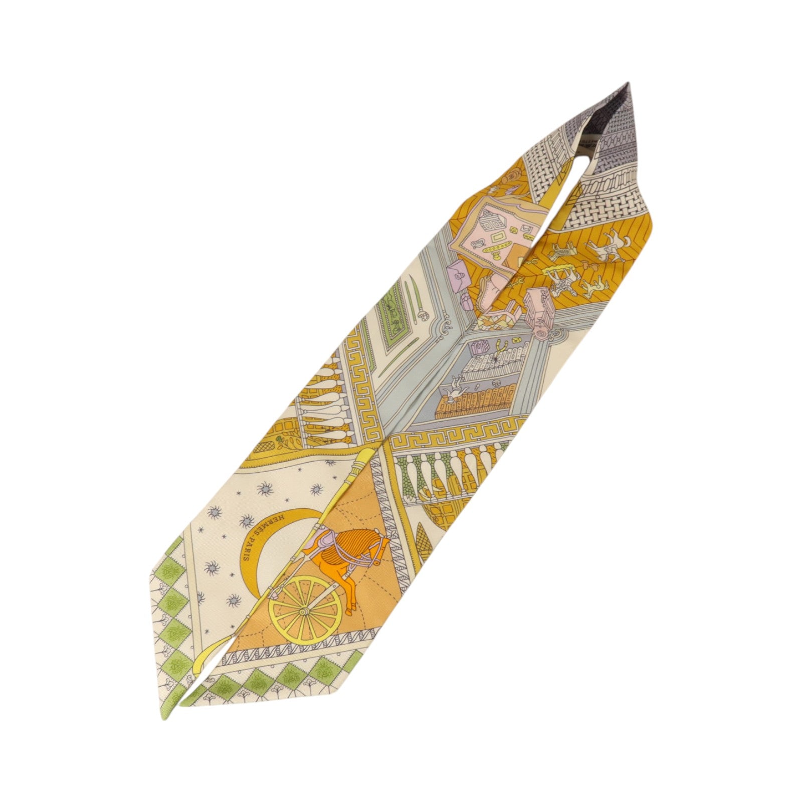 HERMES 絲質Twilly絲巾
