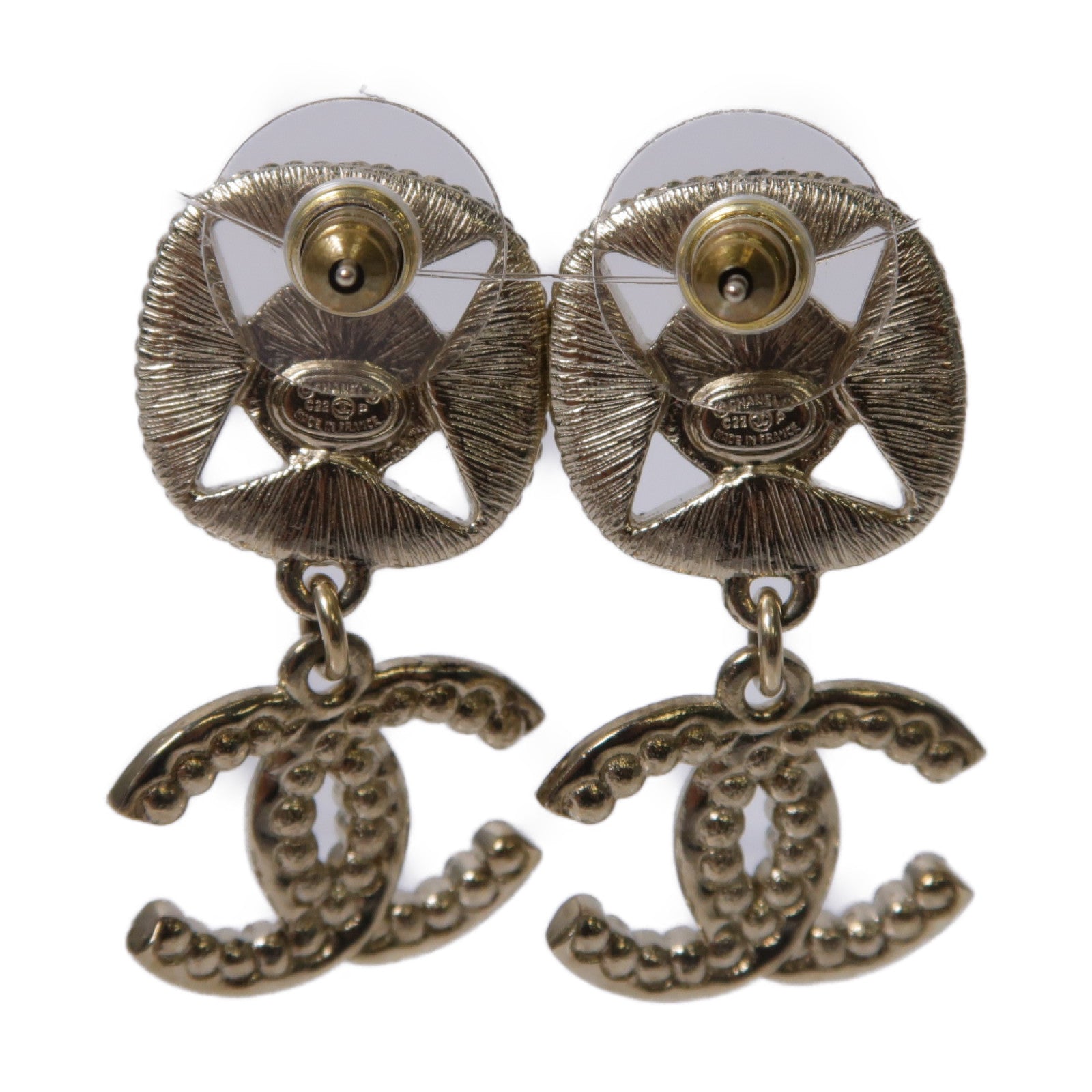 CHANEL 【激減優惠】PVC/金屬Earrings耳環金色/紫色/綠色