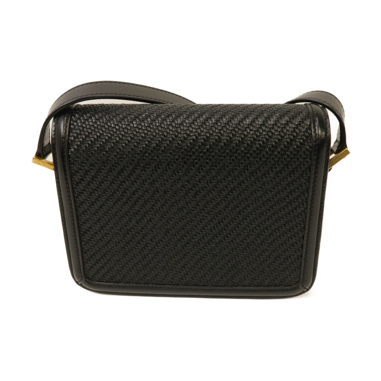 SAINT LAURENT 【激減優惠】牛皮皮革Solferino Box金扣肩背袋黑色