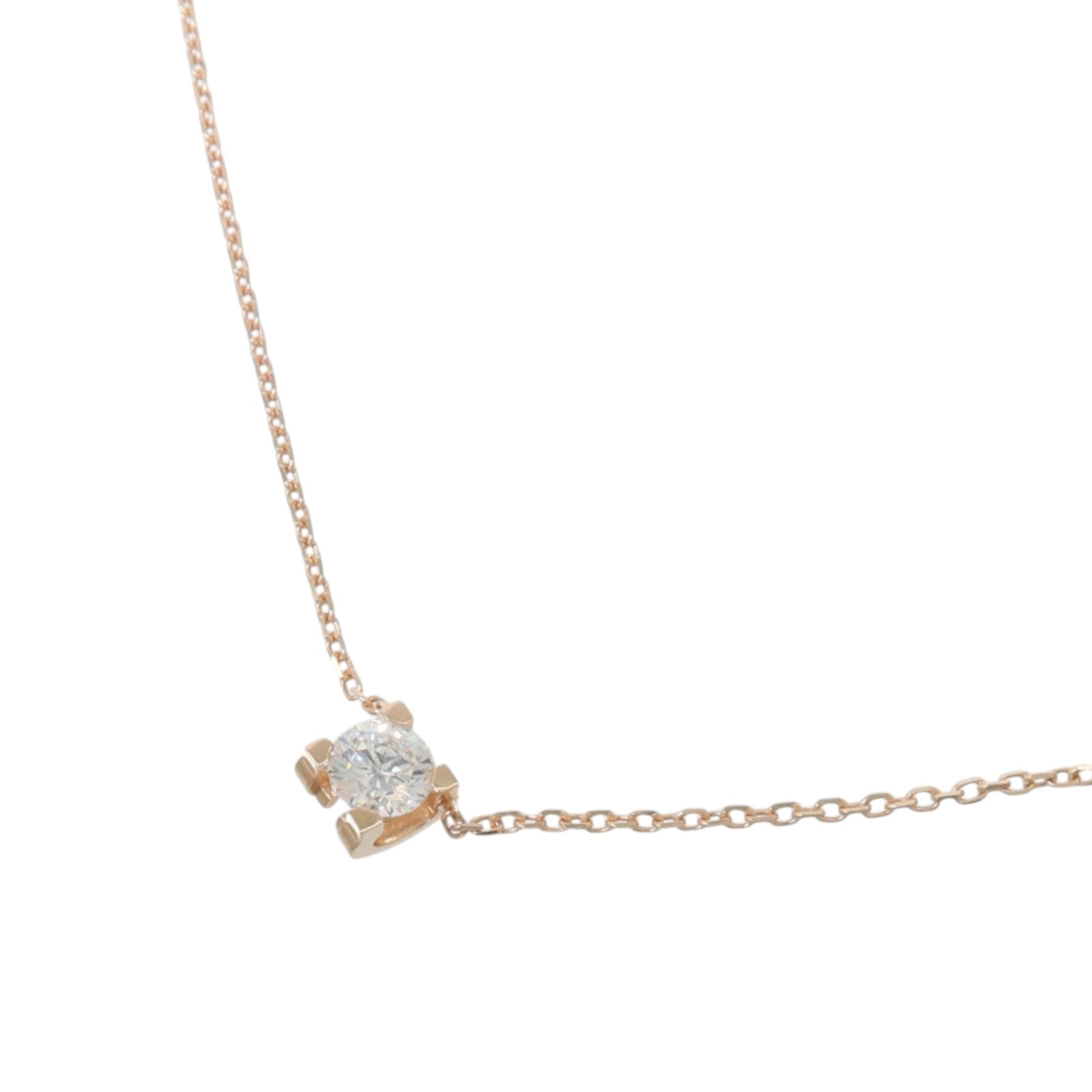 CARTIER 18K玫瑰金D'Amour鑽石項鍊