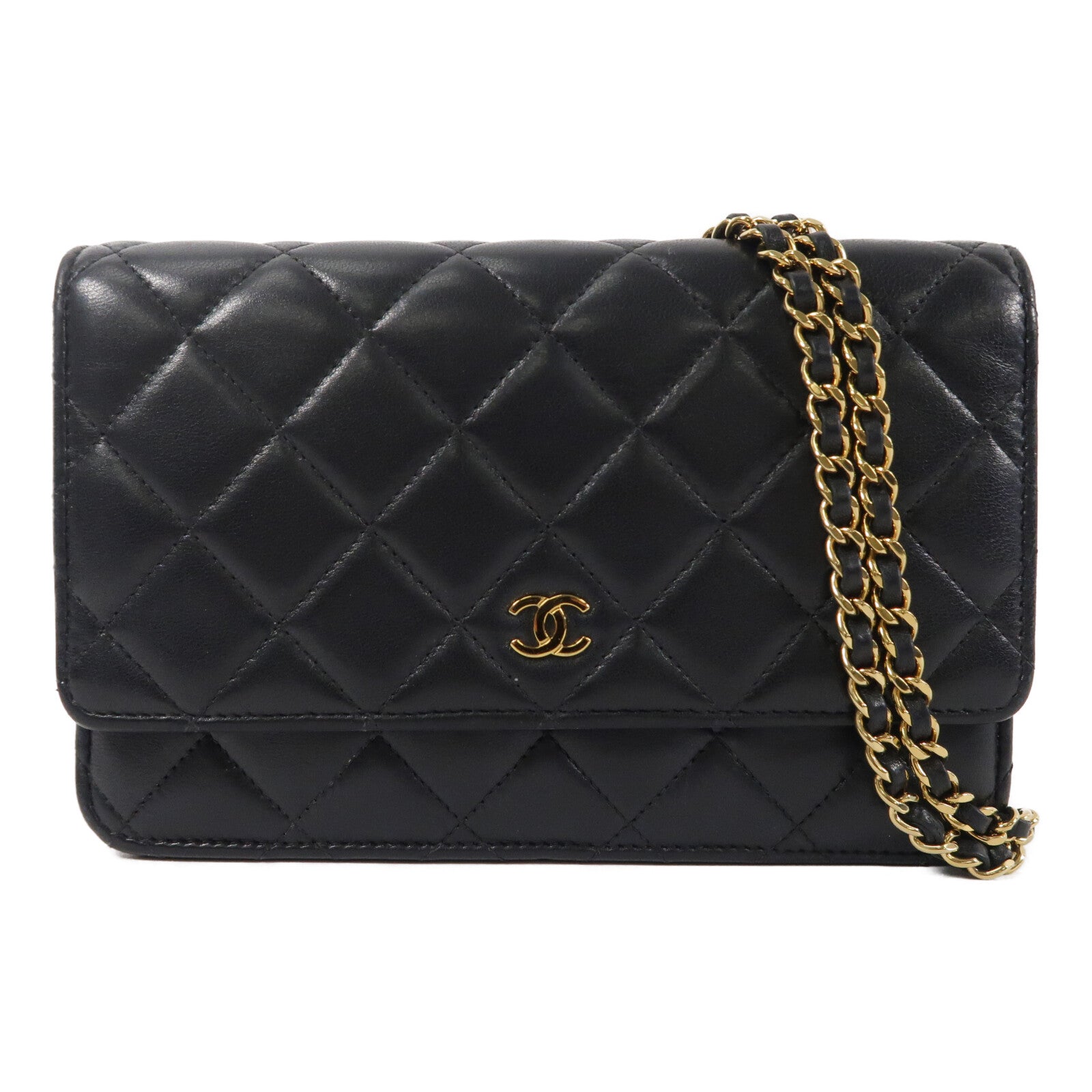 CHANEL 羊皮皮革WOC Wallet On Chain鏈帶肩背袋
