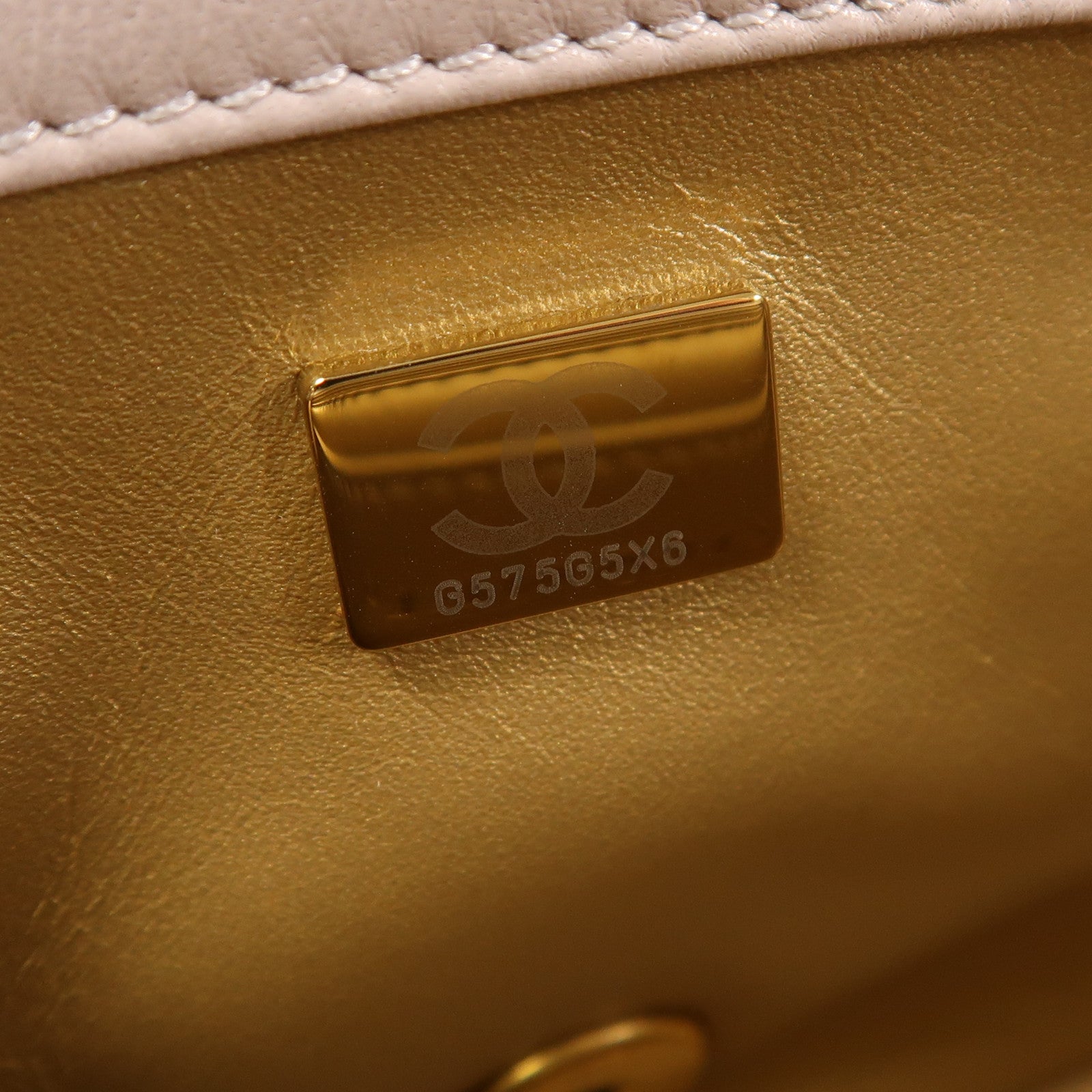 CHANEL 羊皮皮革Mini Classic 17 Gold Ball金扣鏈帶肩背袋