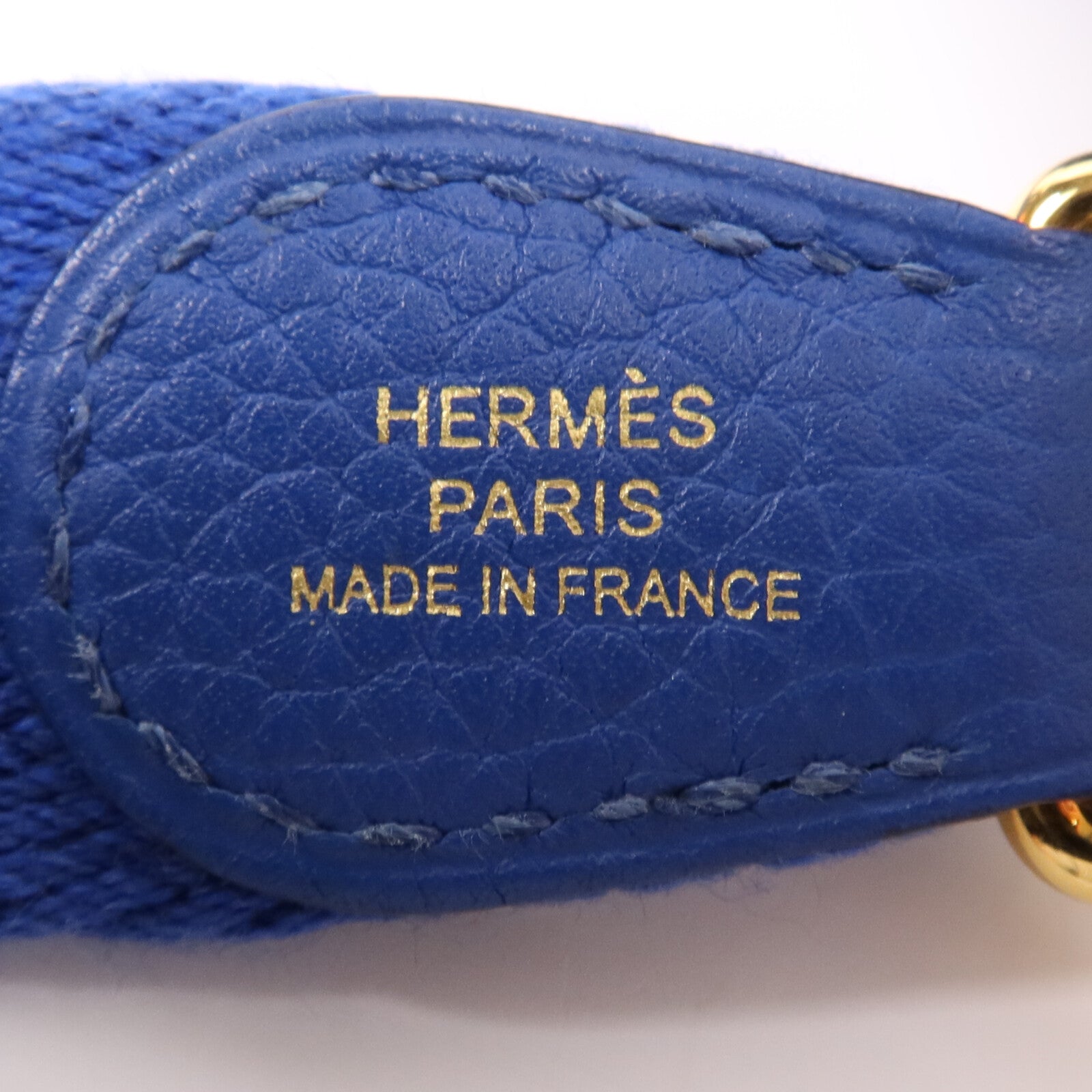 HERMES Clemence皮革Evelyne TPM金扣肩背袋Deep Blue