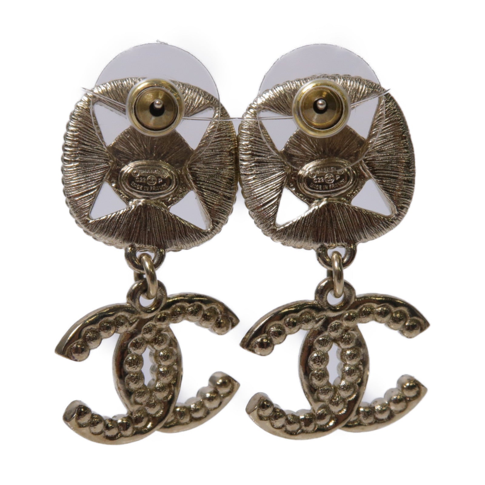 CHANEL 【激減優惠】PVC/金屬Earrings耳環金色/紫色/綠色