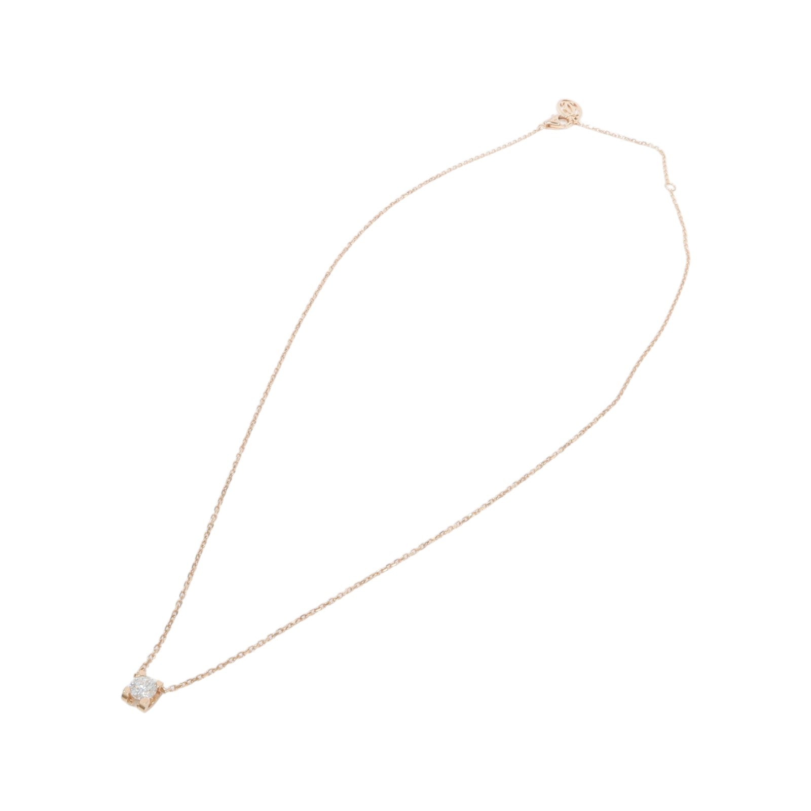 CARTIER 18K玫瑰金D'Amour鑽石項鍊