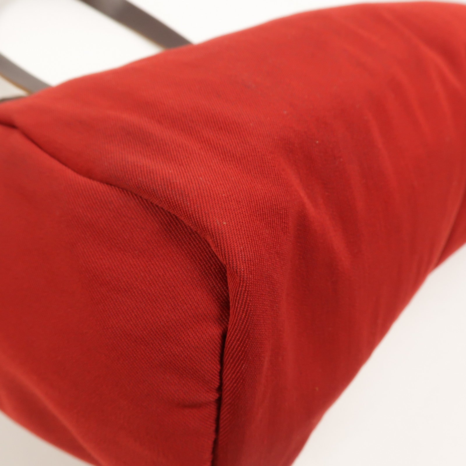 HERMES 帆布Herbag Cabas PM肩背袋Rouge Casaque