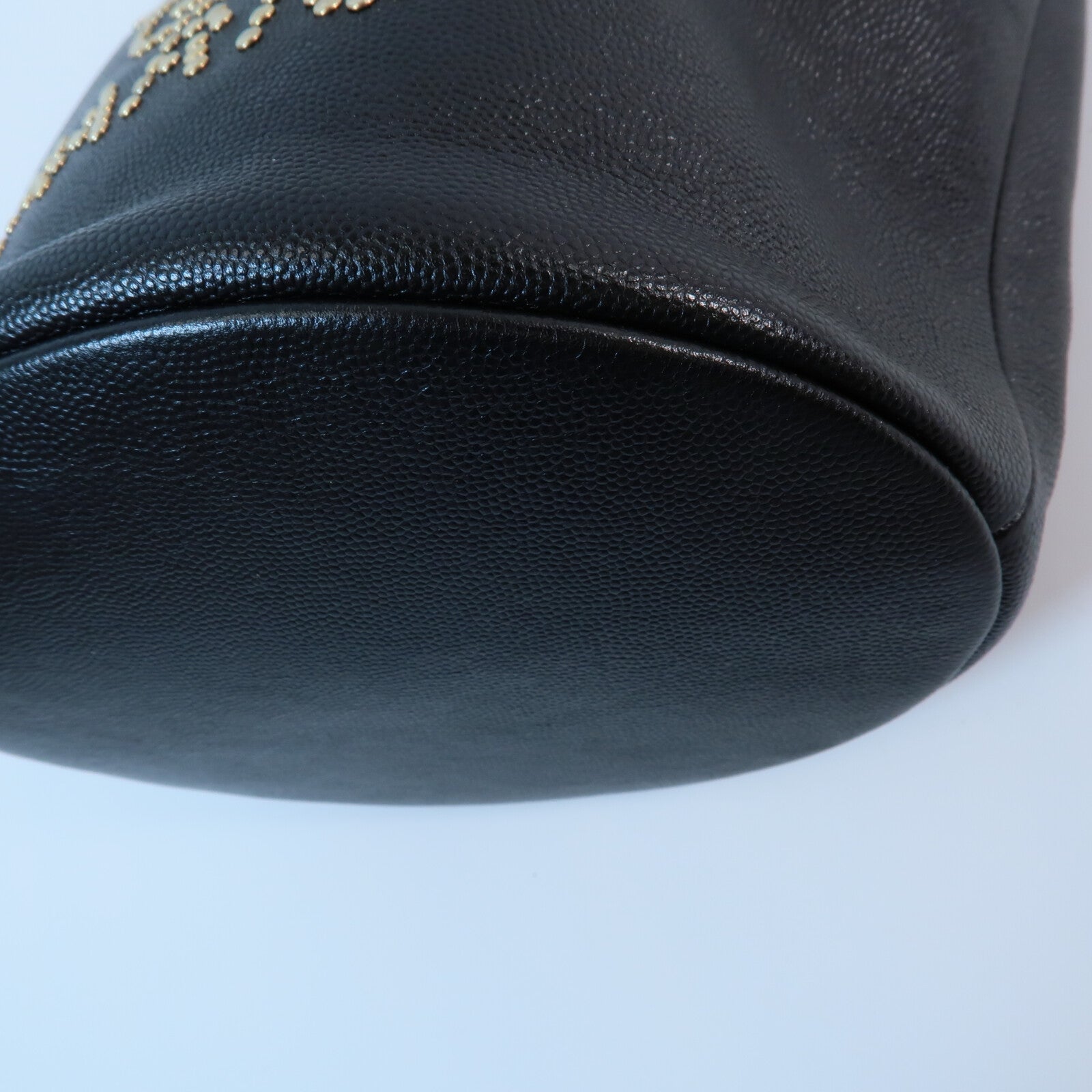 CHANEL 牛皮皮革Bucket Bag鏈帶肩背袋