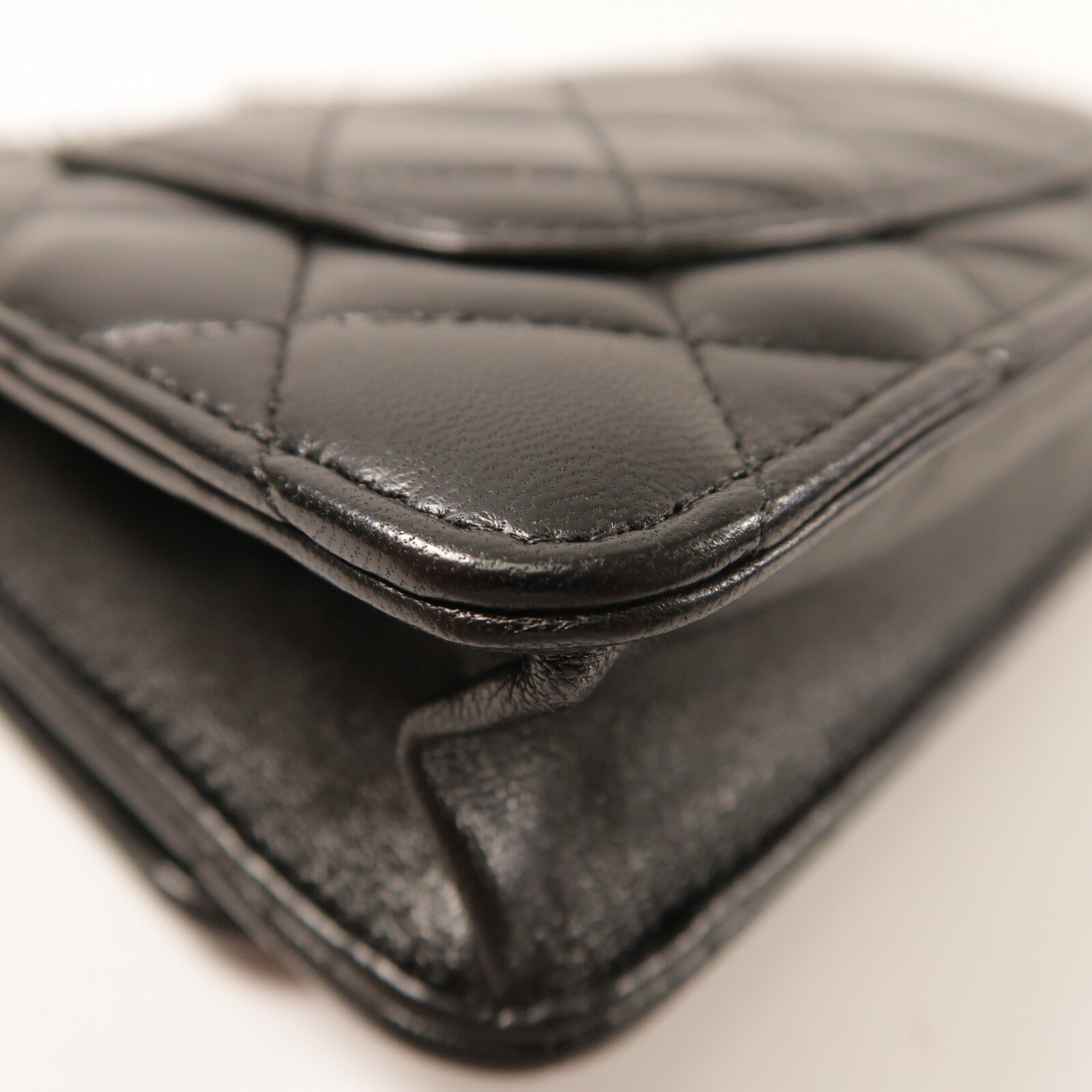 CHANEL 羊皮皮革WOC Wallet On Chain銀扣鏈帶肩背袋