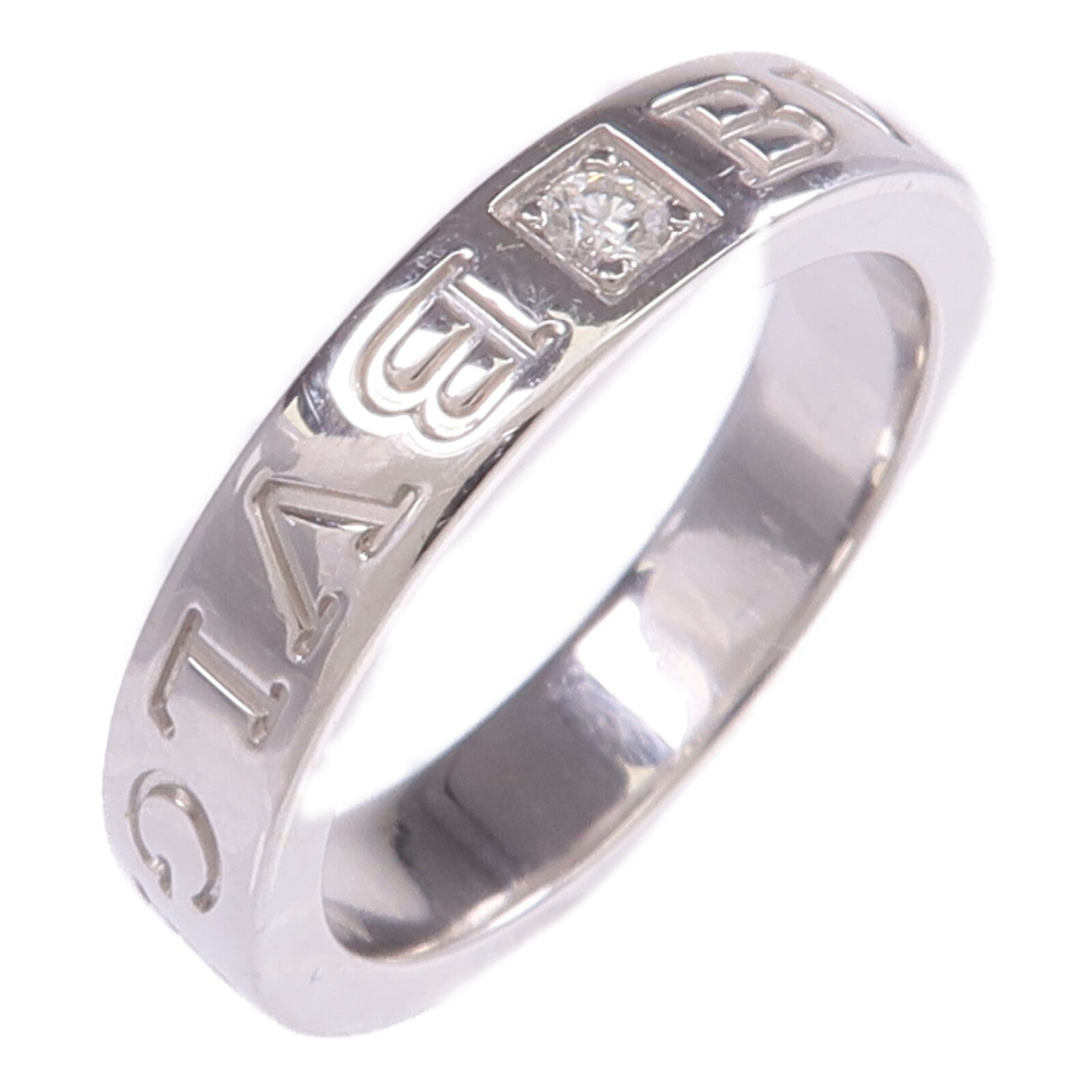 BVLGARI 【激減優惠】18K白金B.zero 1 Ring鑽石戒指US#5