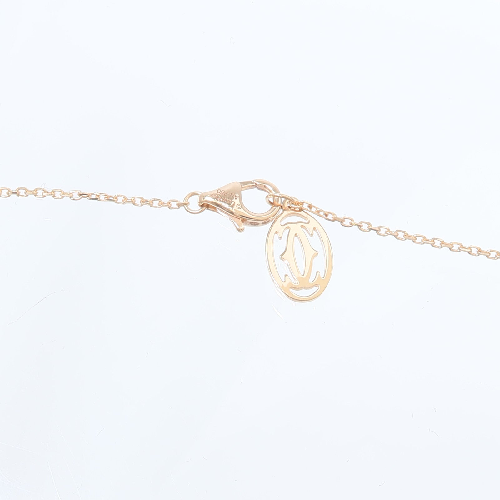 CARTIER 18K玫瑰金D'Amour鑽石項鍊
