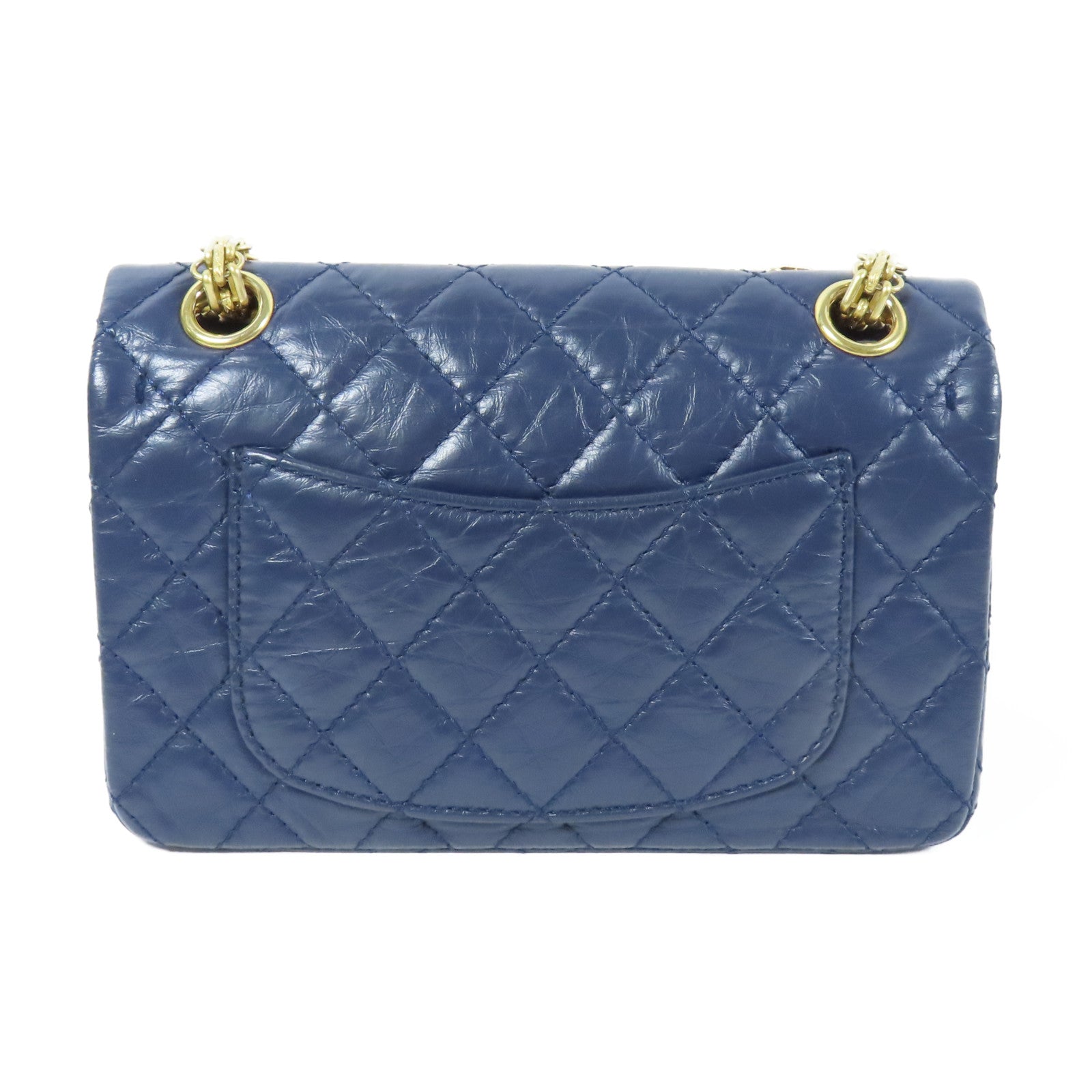 CHANEL 牛皮皮革2.55金扣鏈帶肩背袋